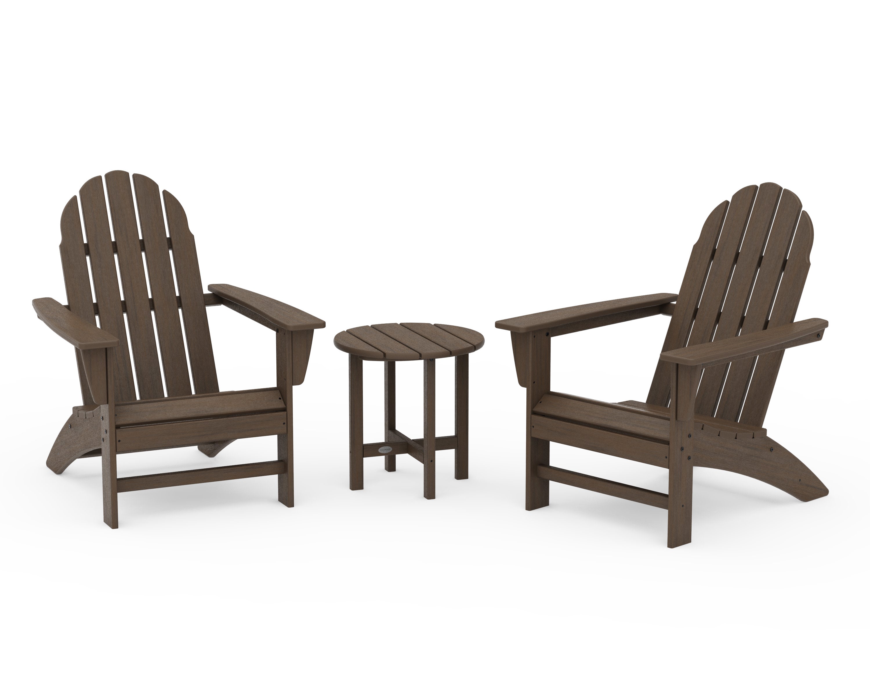 Vineyard 3-Piece Adirondack Set in Kona
