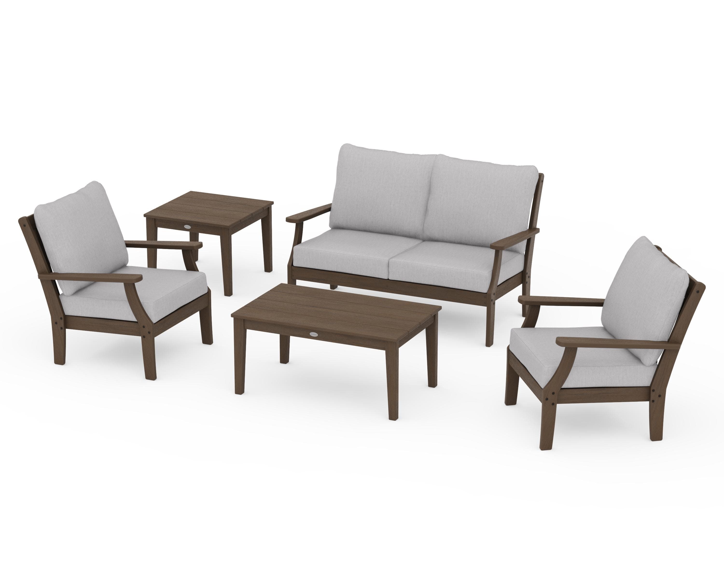 Braxton 5-Piece Deep Seating Set in Kona / Granite