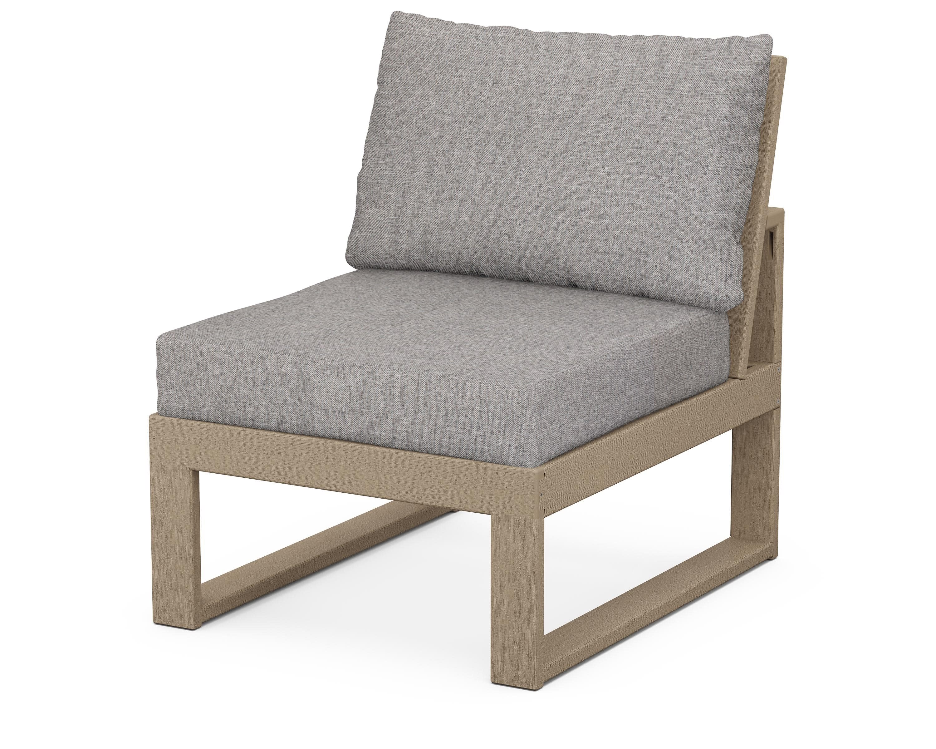 Modular Armless Chair in Vintage Sahara / Grey Mist