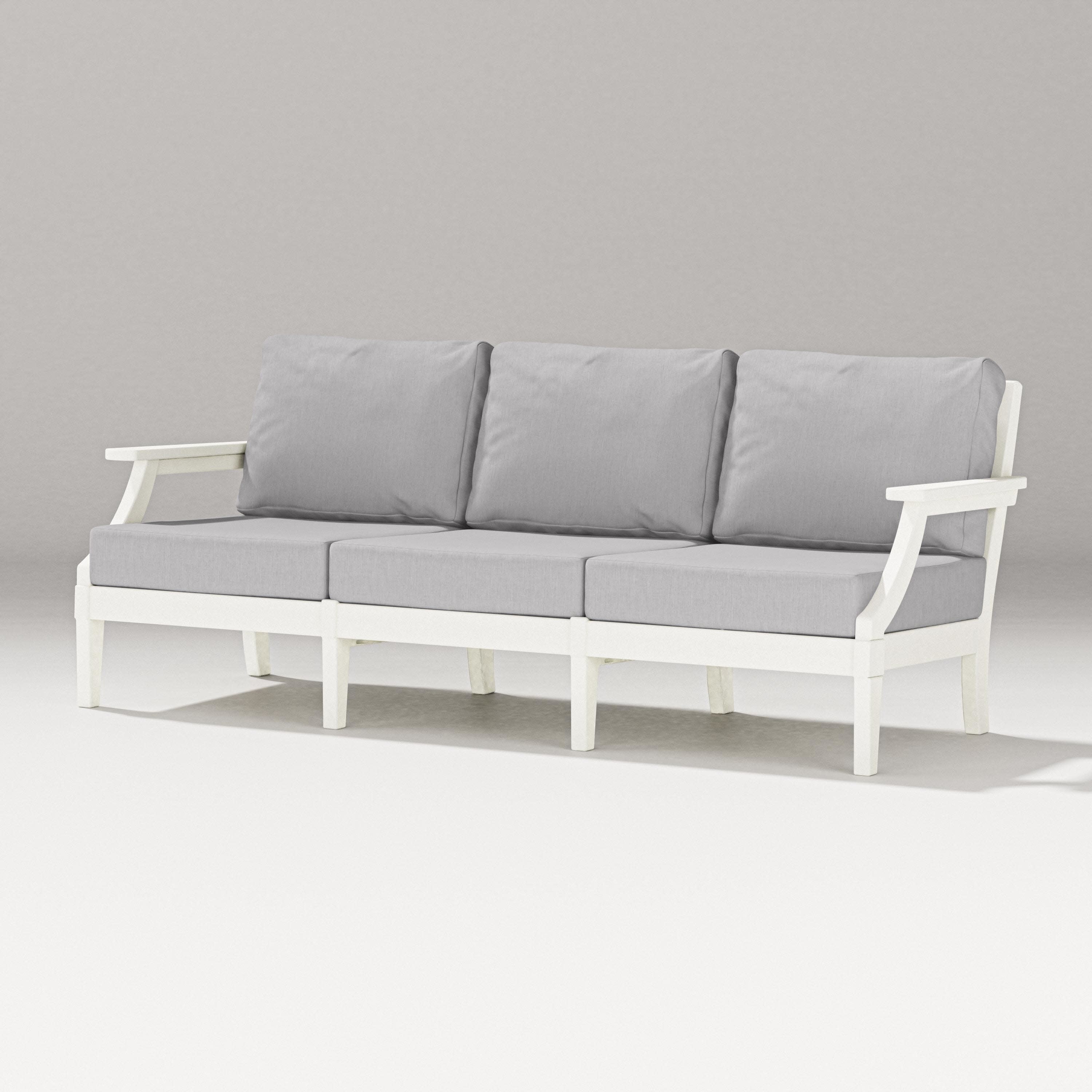 Estate Sofa in Vintage White / Granite