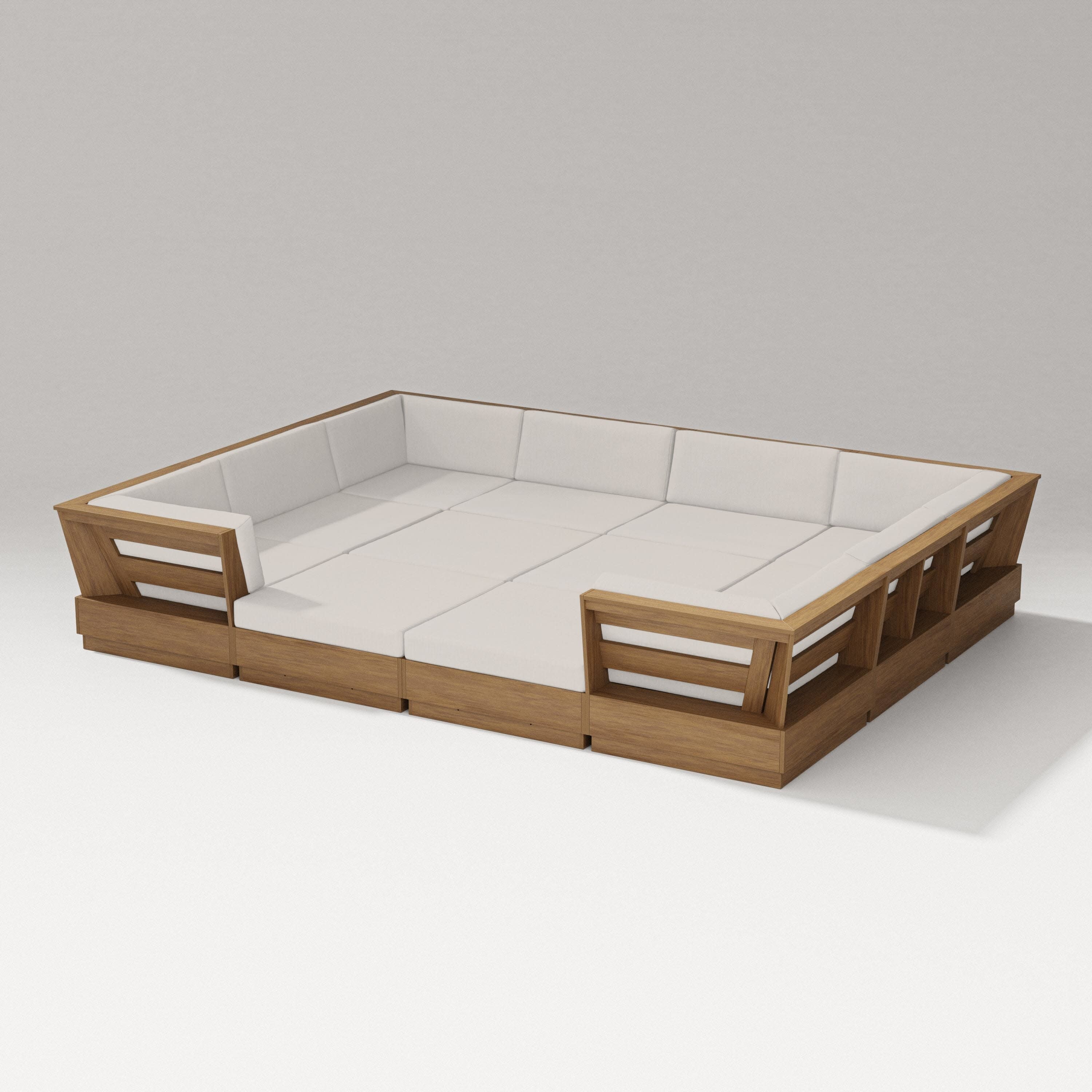 Elevate 12-Piece Pit Sectional in Natural / Cast Ash