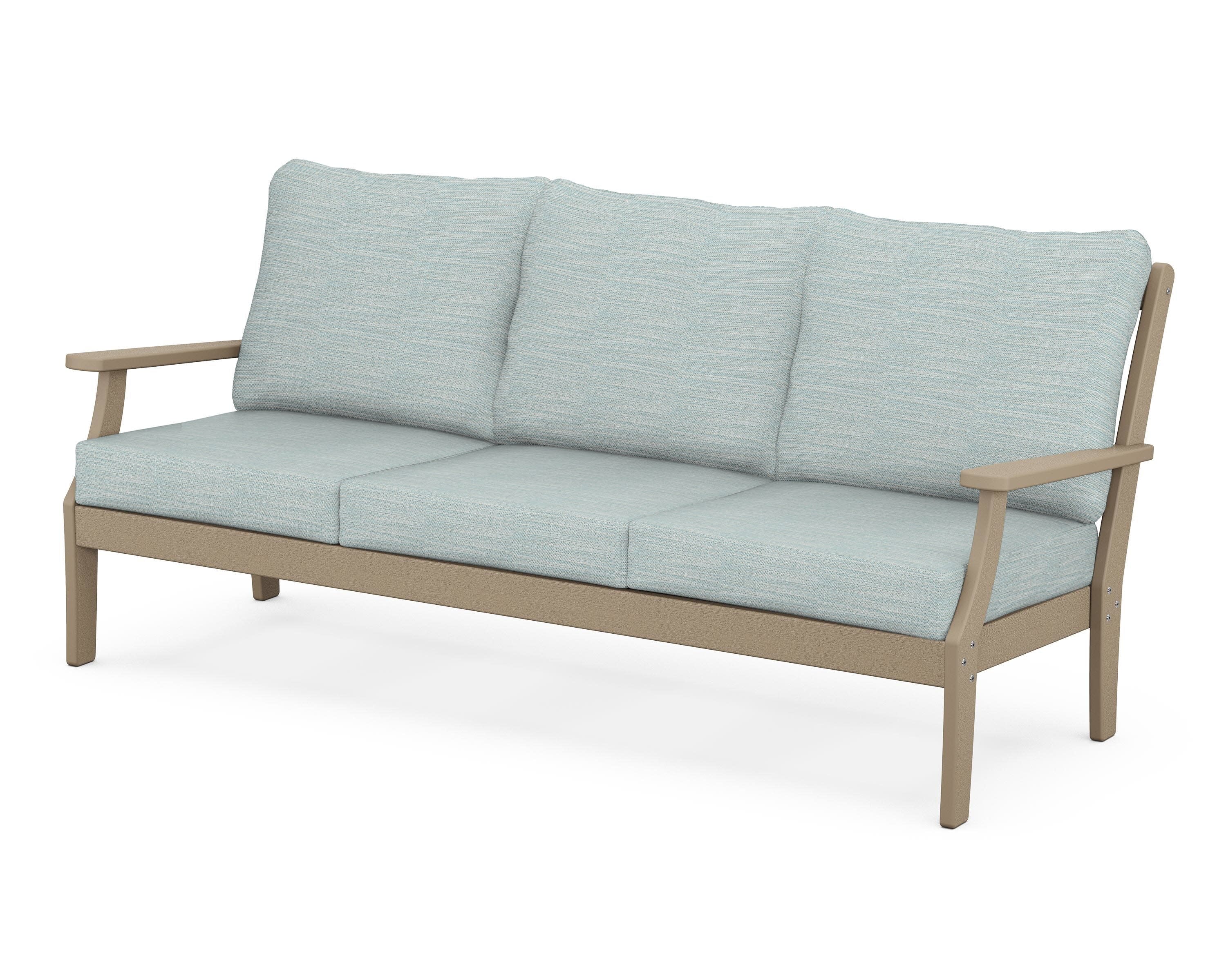 Braxton Deep Seating Sofa in Vintage Sahara / Soothe Mist