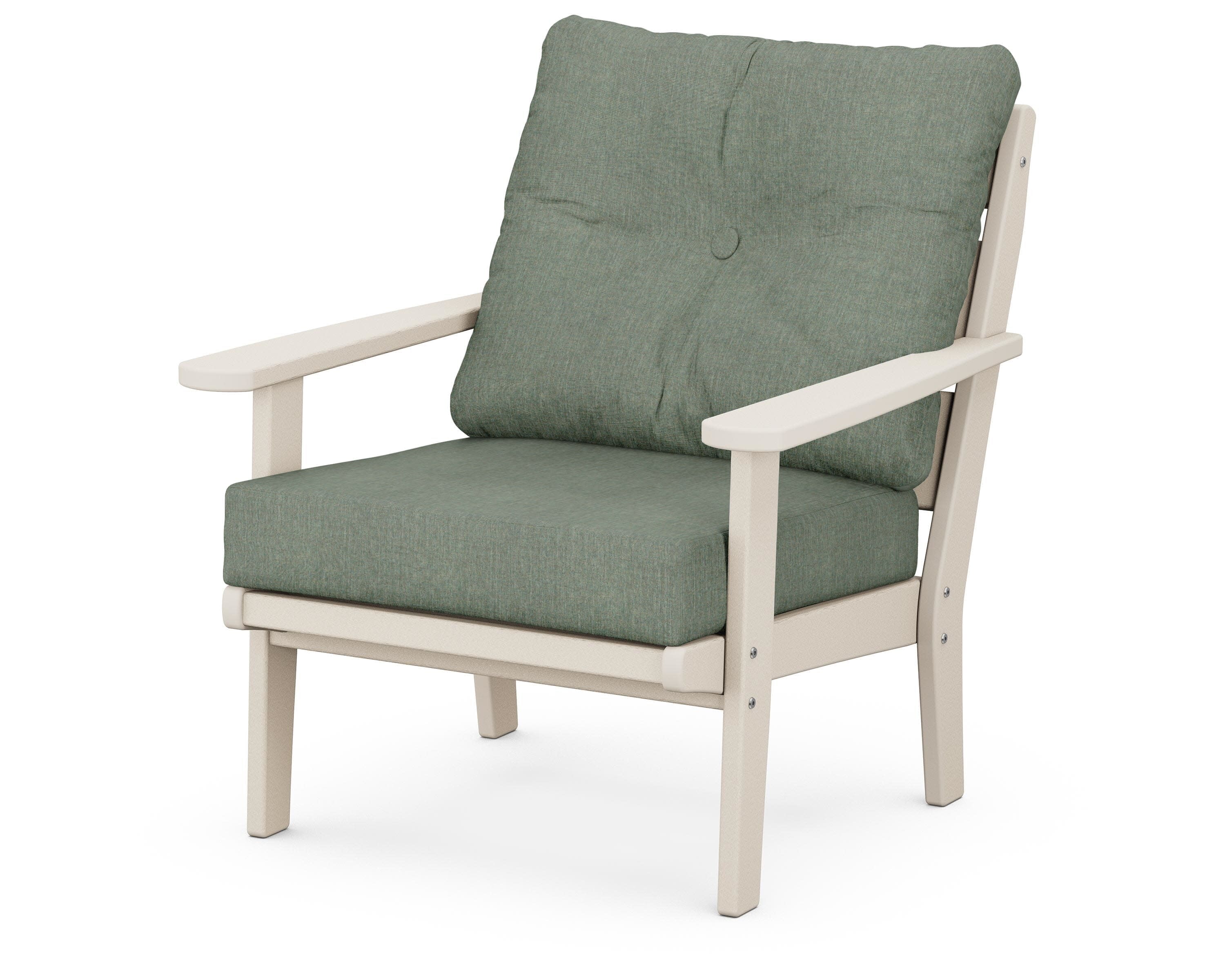 Lakeside Deep Seating Chair in Sand / Cast Sage