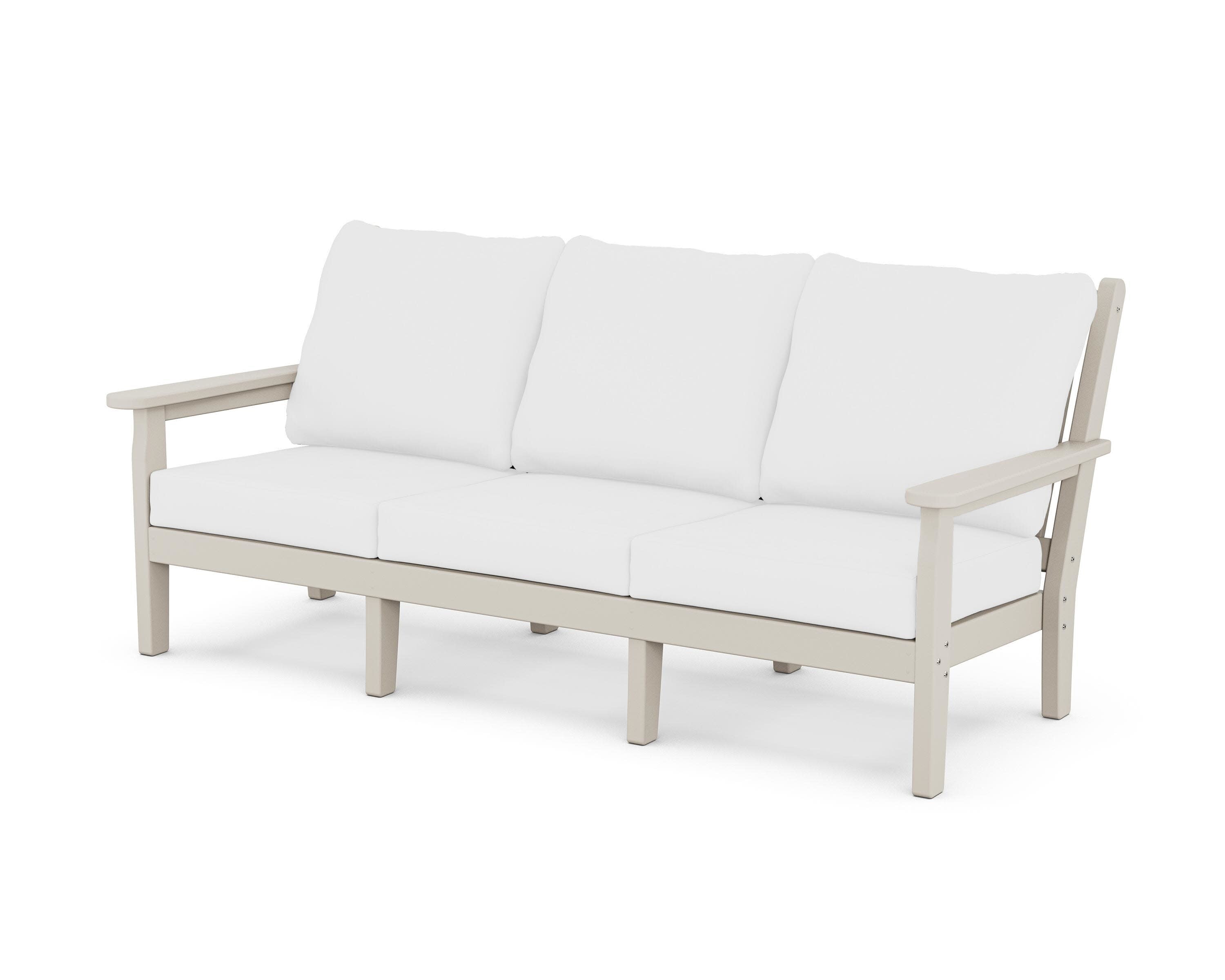 Chippendale Deep Seating Sofa in Sand / Natural