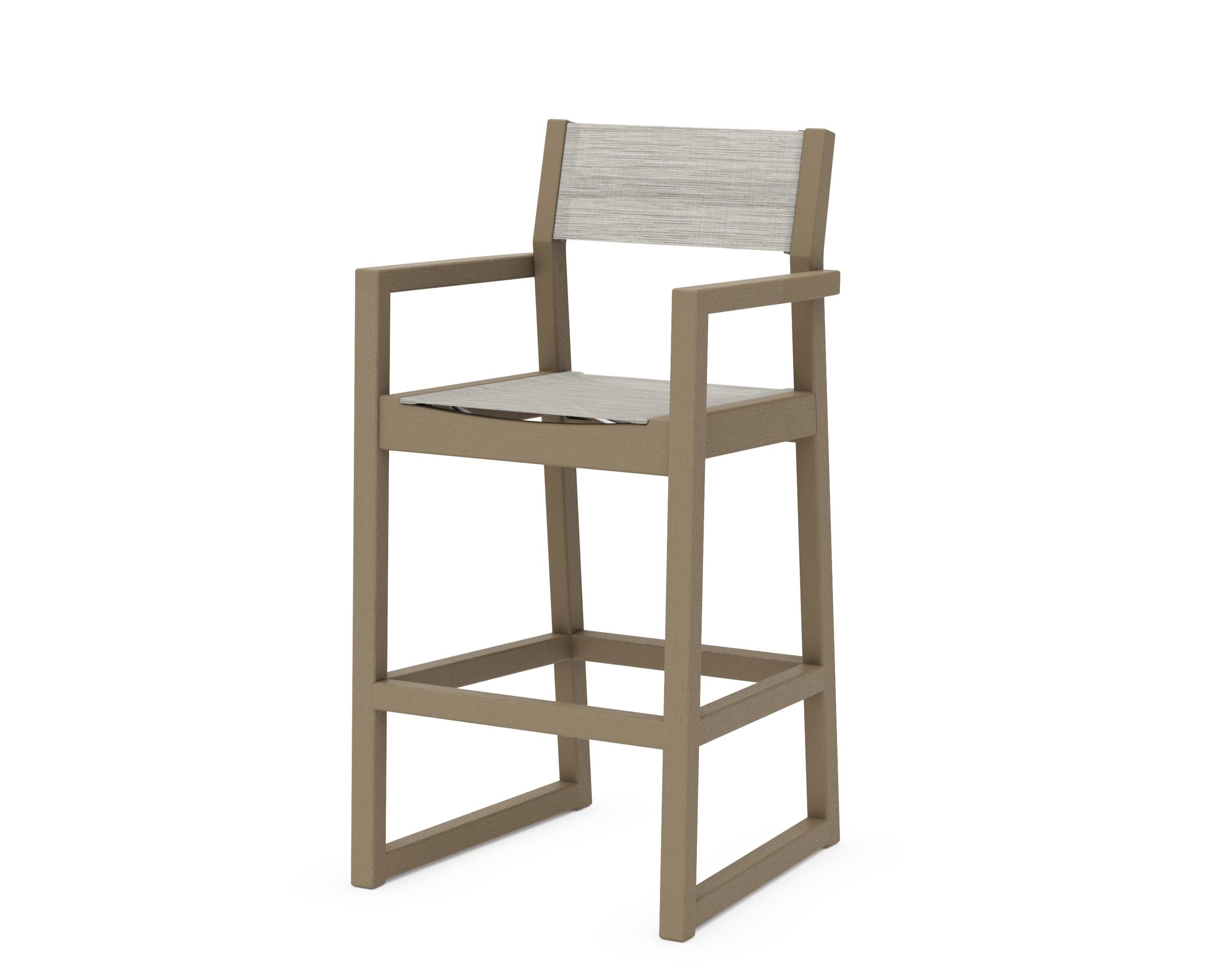 EDGE Sling Bar Arm Chair in Vintage Sahara / Birch Sling