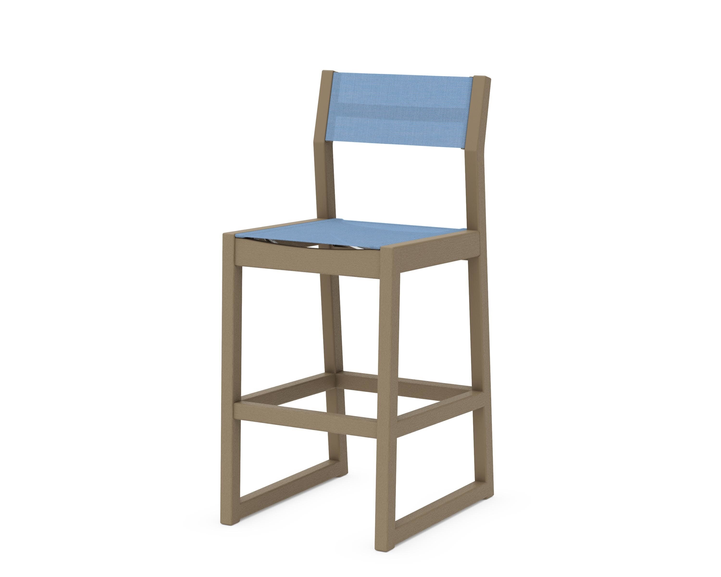 EDGE Sling Bar Side Chair in Vintage Sahara / Poolside Sling