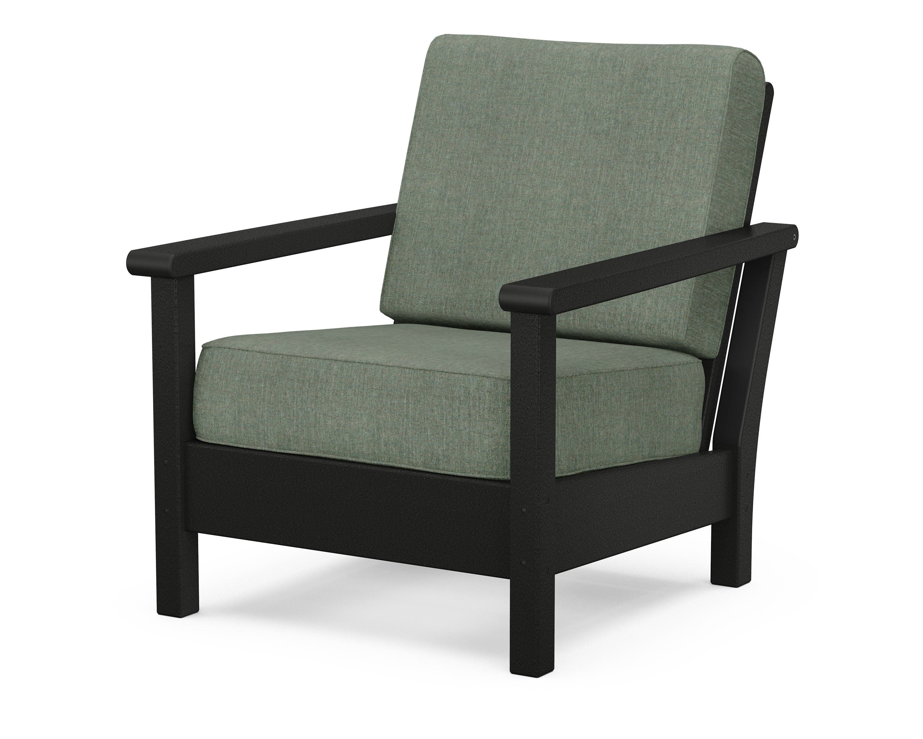 Harbour Deep Seating Chair in Black / Cast Sage