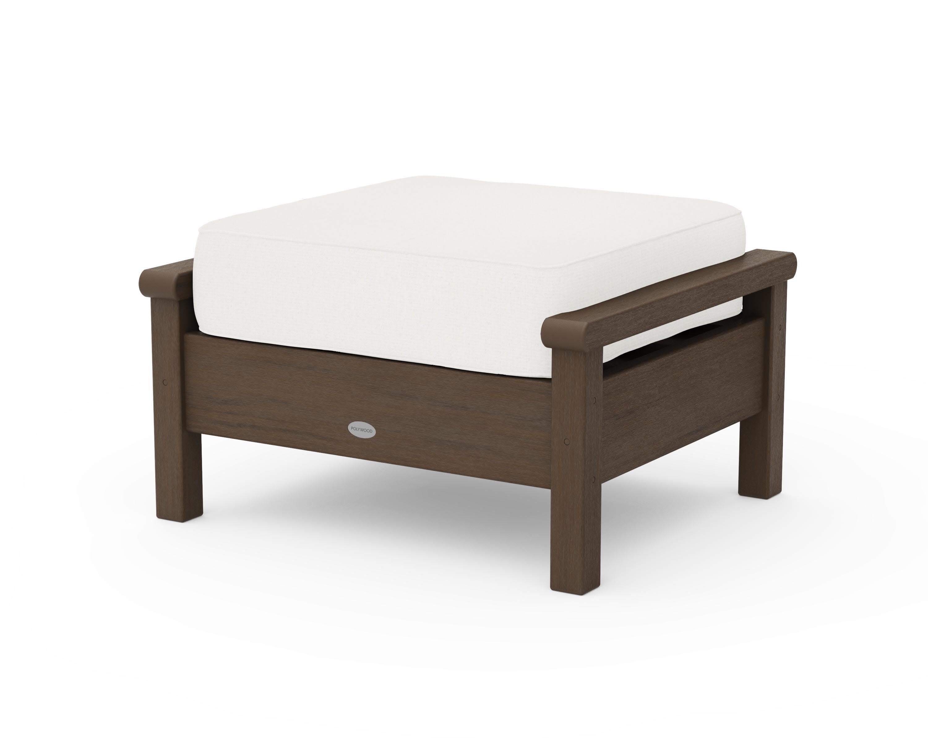 Harbour Deep Seating Ottoman in Kona / Natural Linen