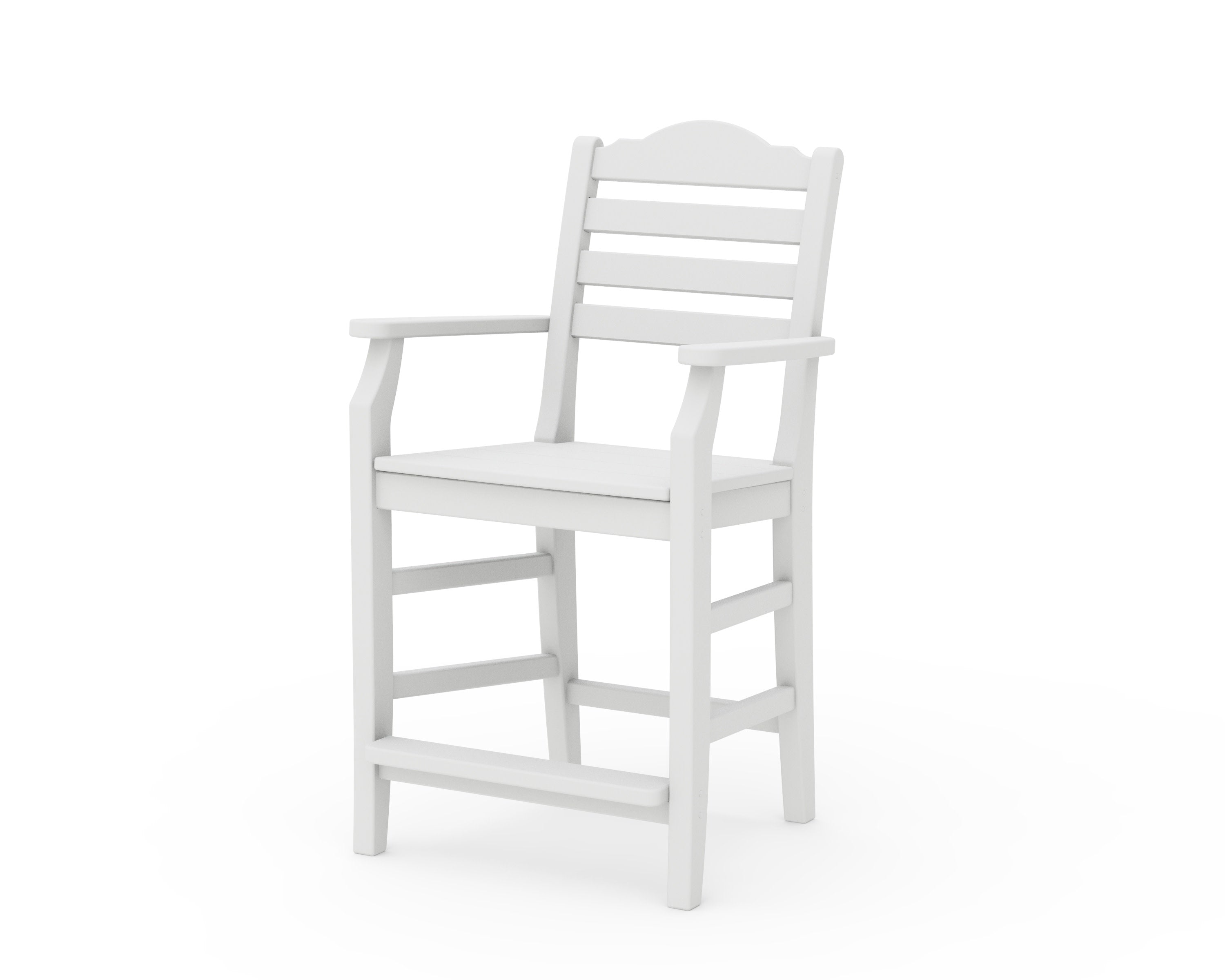 Savannah Counter Arm Chair in White