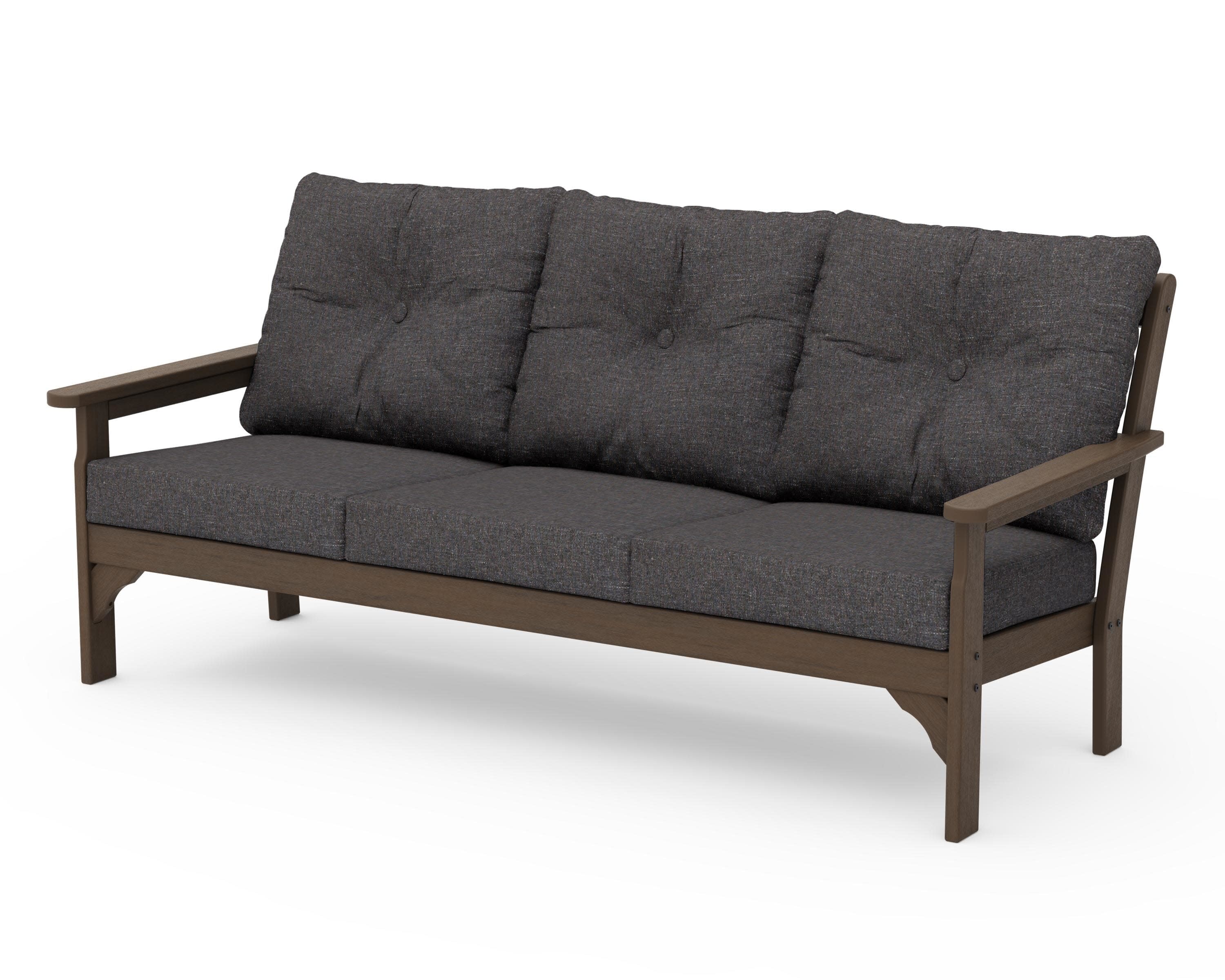 Vineyard Deep Seating Sofa in Kona / Ash Charcoal