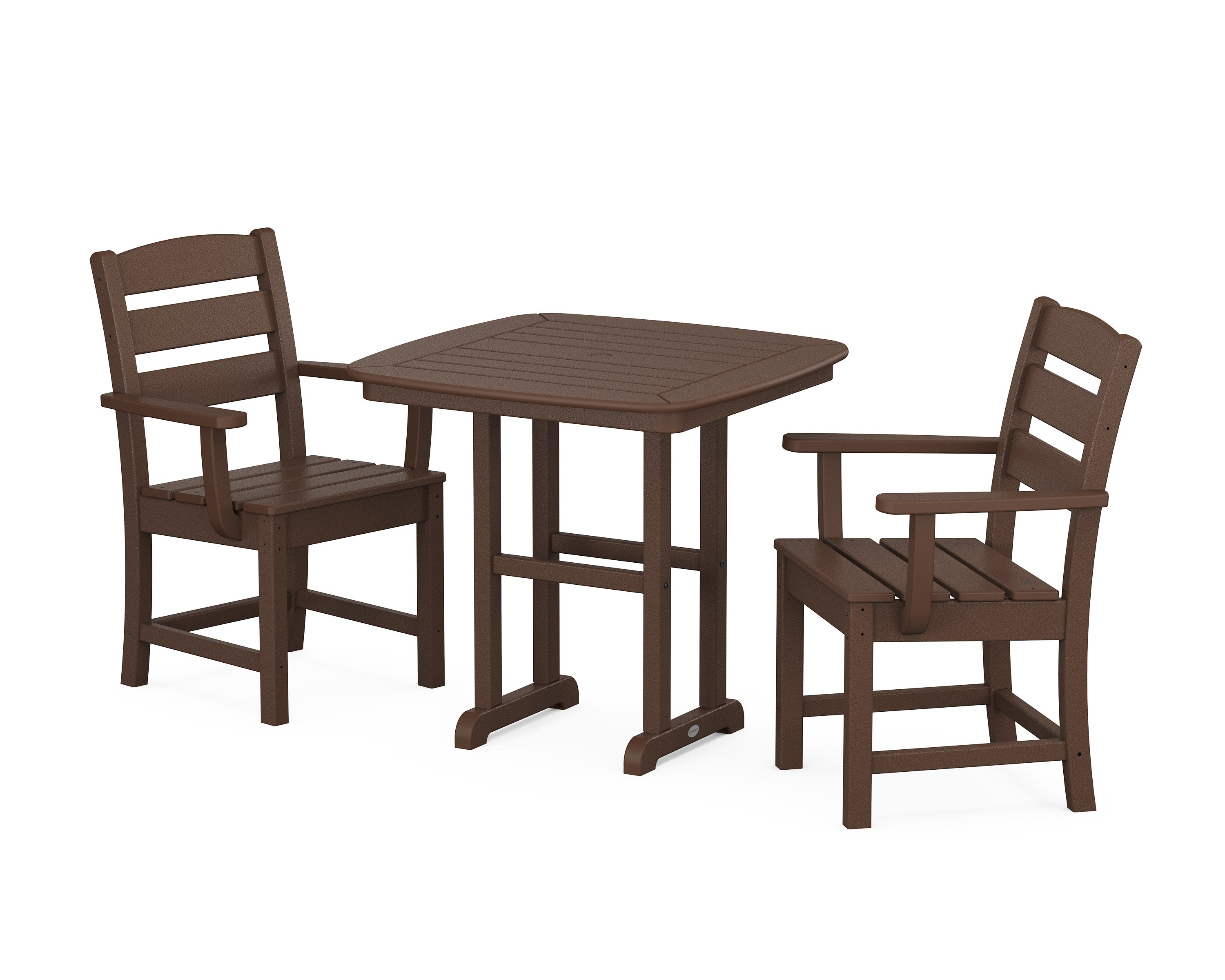 Lakeside 3-Piece Dining Set in Mahogany