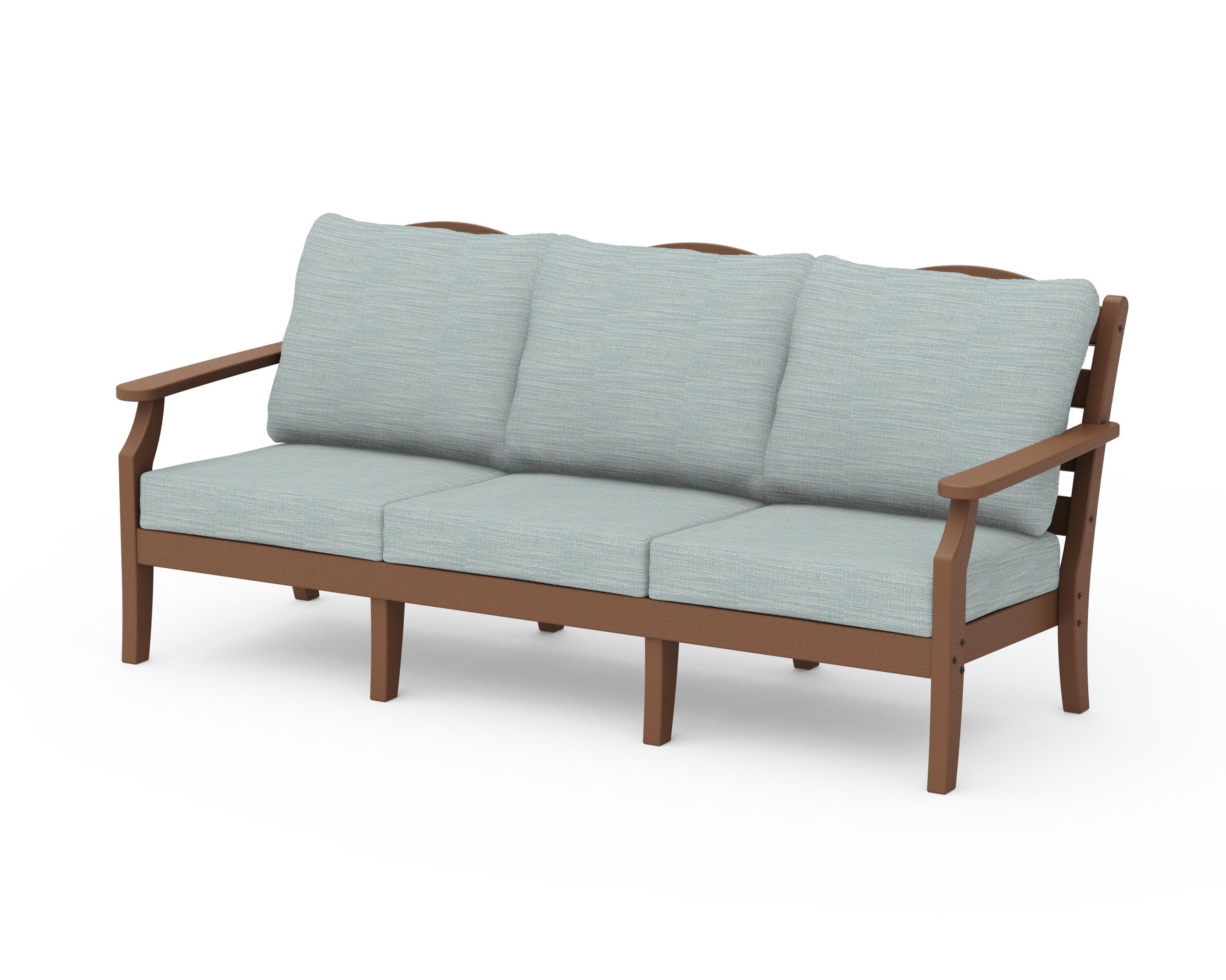 Savannah Deep Seating Sofa in Teak / Soothe Mist