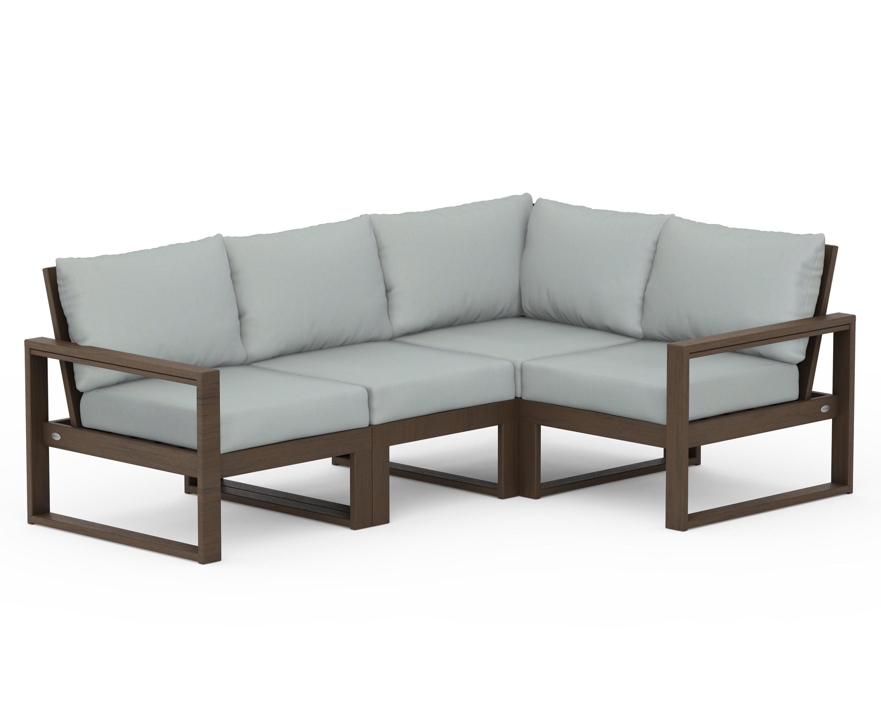 EDGE 4-Piece Modular Deep Seating Set in Kona / Spa