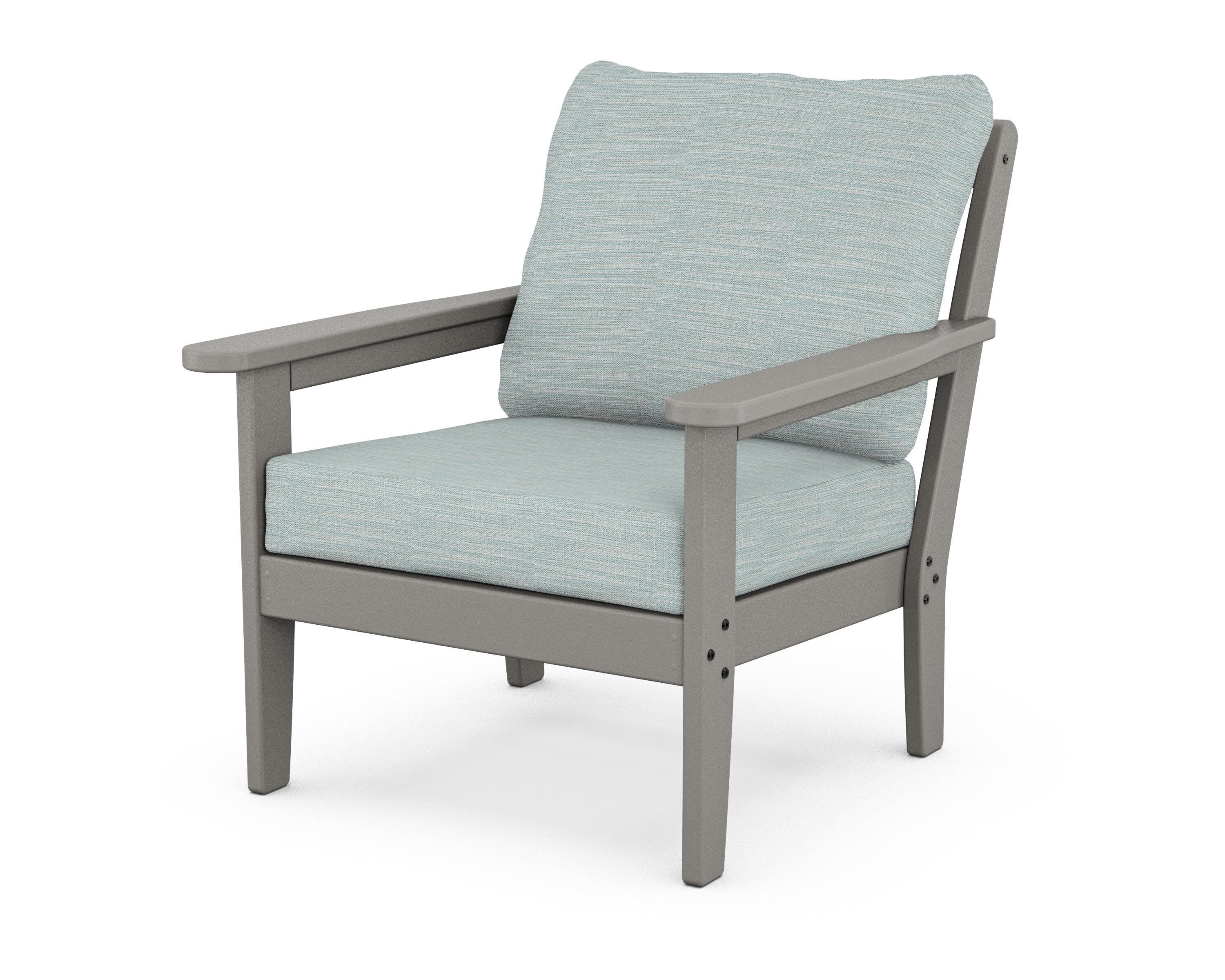 Cottage Deep Seating Chair in Slate Grey / Soothe Mist
