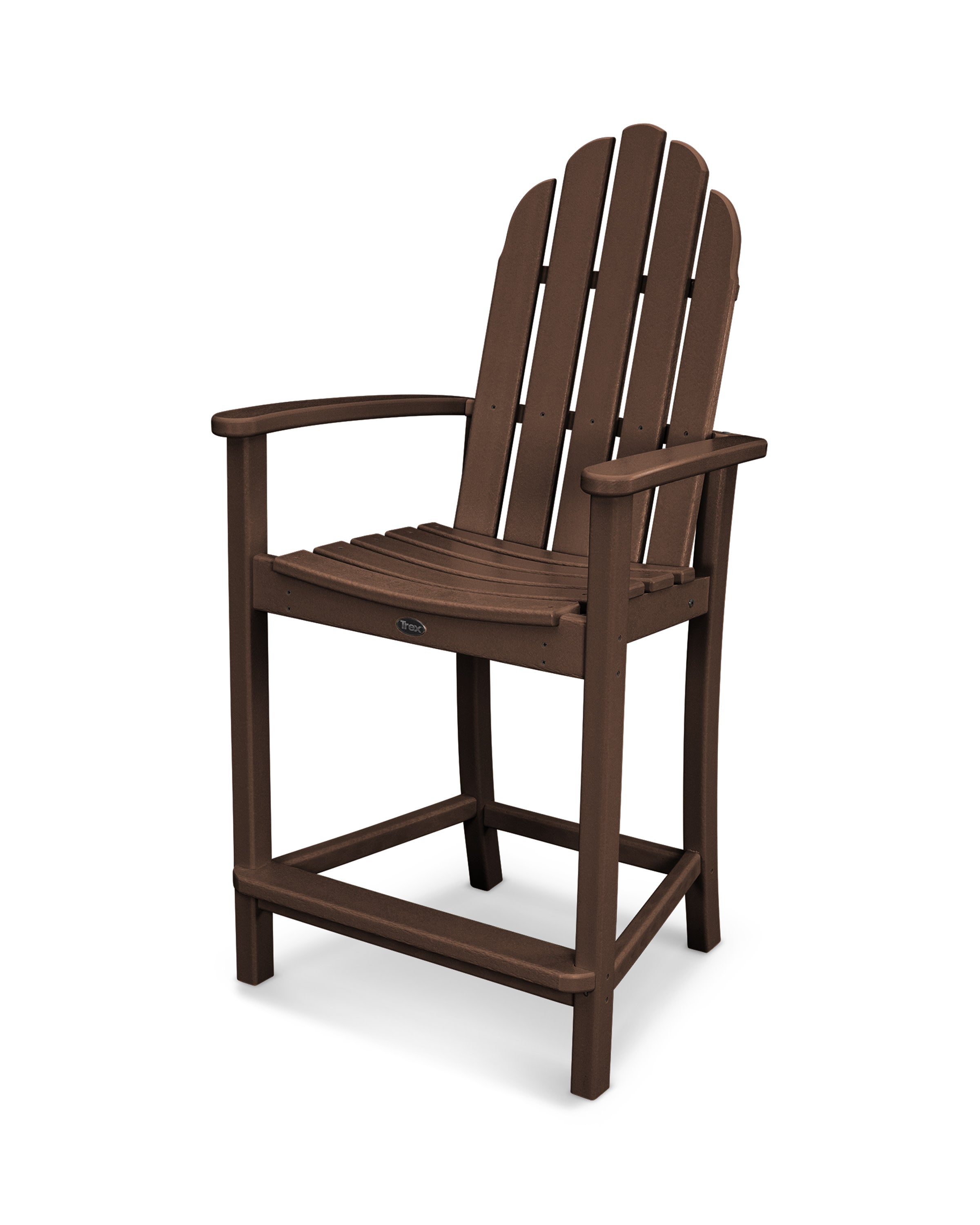 Classic Adirondack Counter Chair in Mahogany