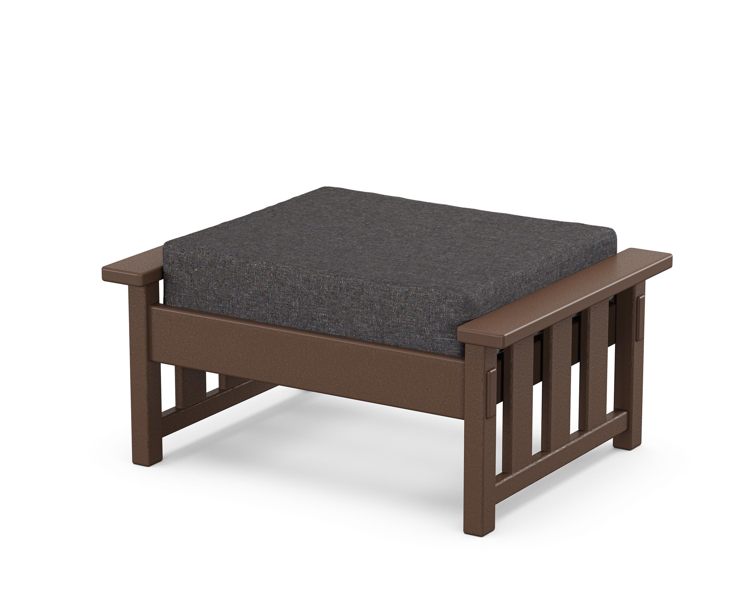 Acadia Deep Seating Ottoman in Mahogany / Ash Charcoal