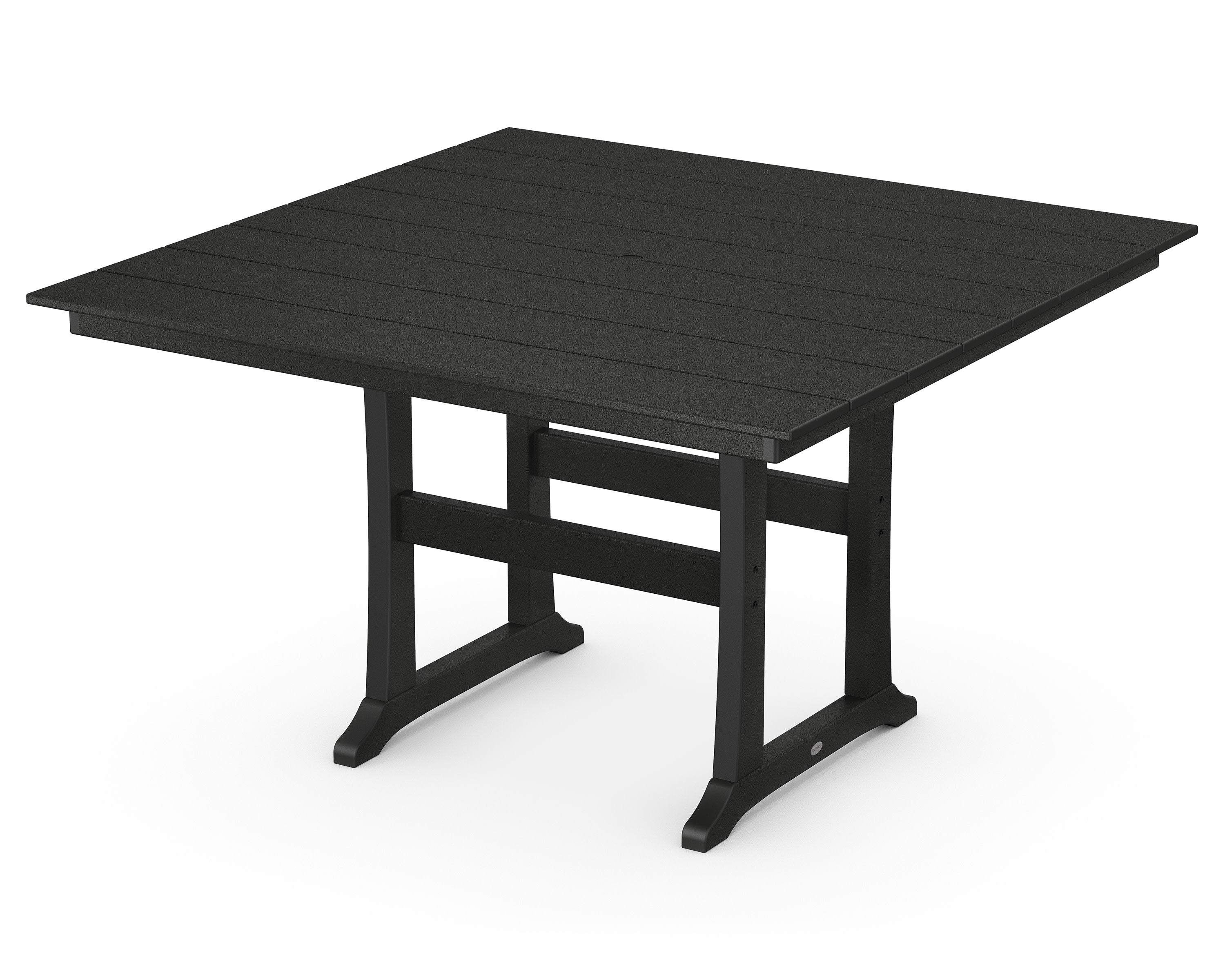 Farmhouse Trestle 59" Counter Table in Black
