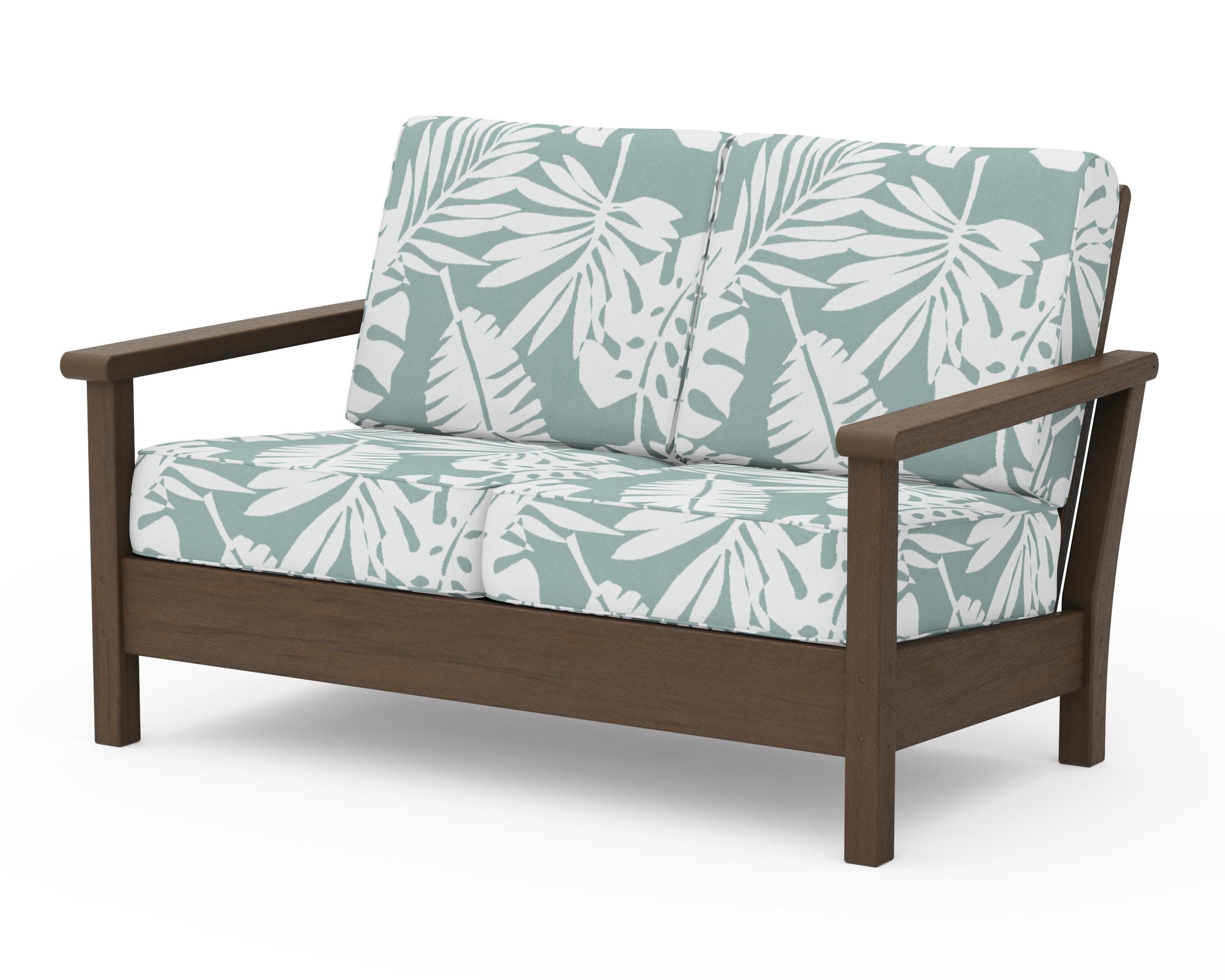 Harbour Deep Seating Loveseat in Kona / Leaf Glacier Spa