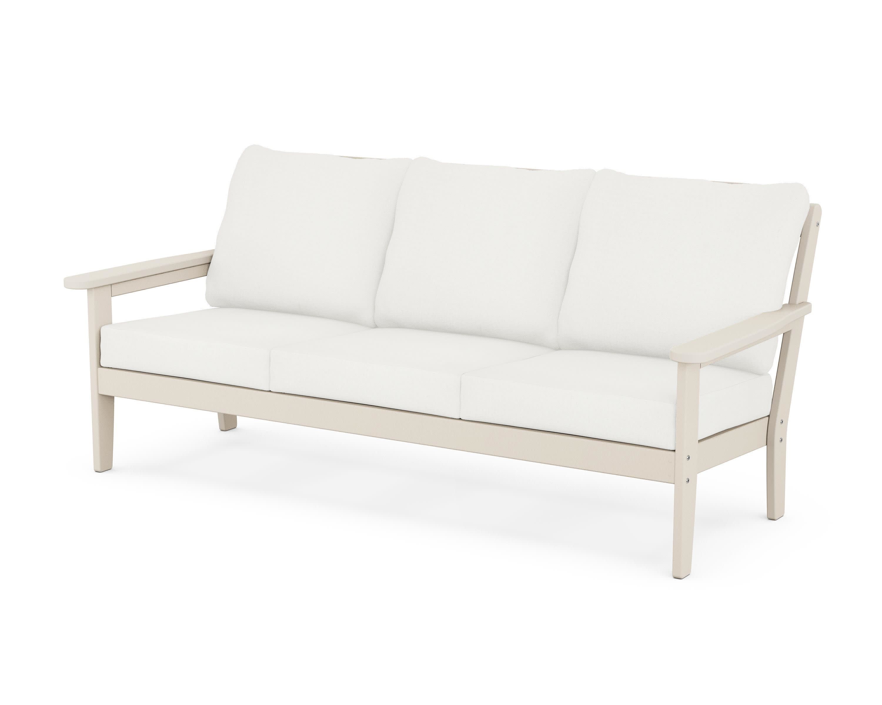 Cottage Deep Seating Sofa in Sand / Natural Linen