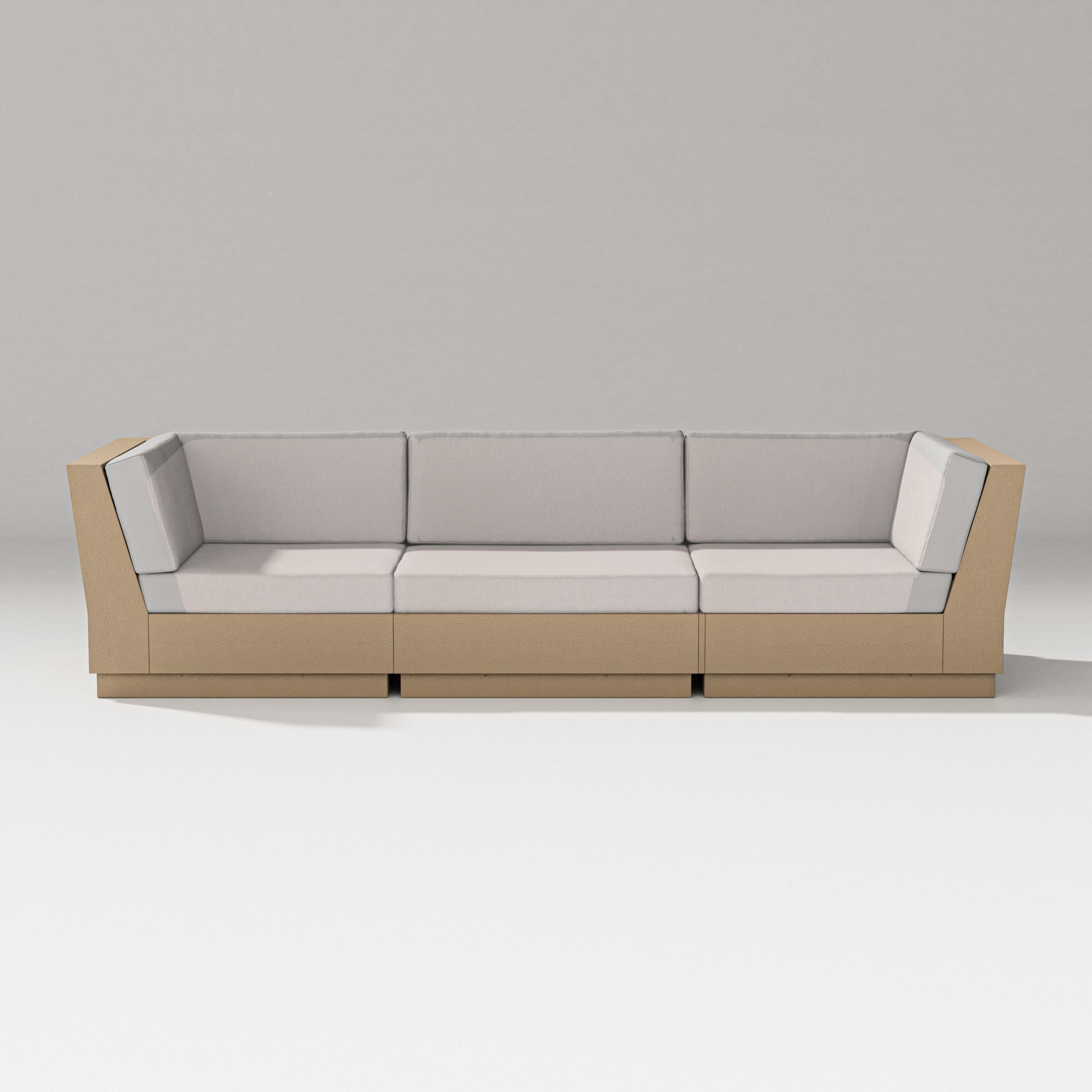 Elevate Sofa Sectional in Vintage Sahara / Dune Burlap