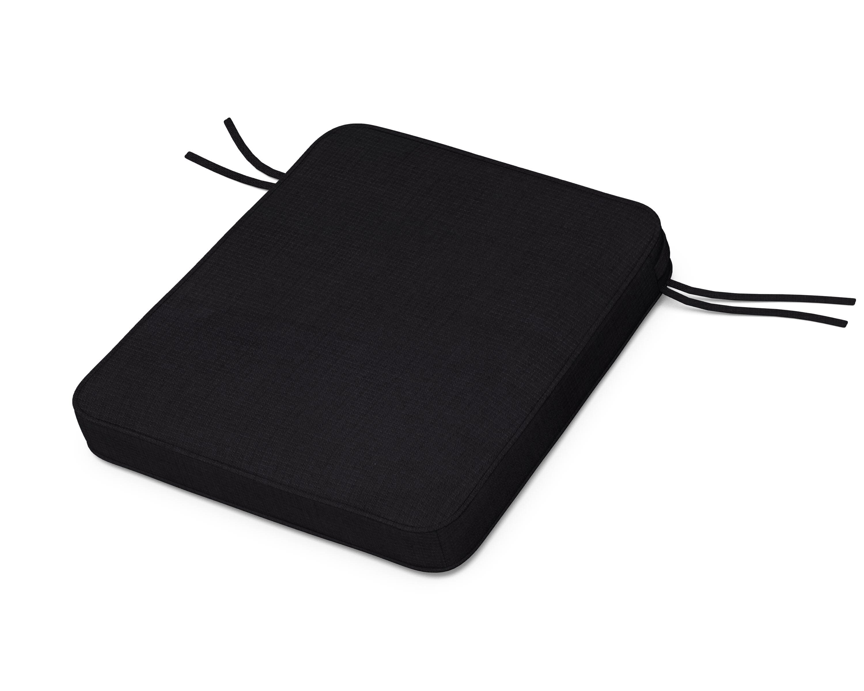 Chinoiserie Rocker Seat Cushion in Midnight Linen