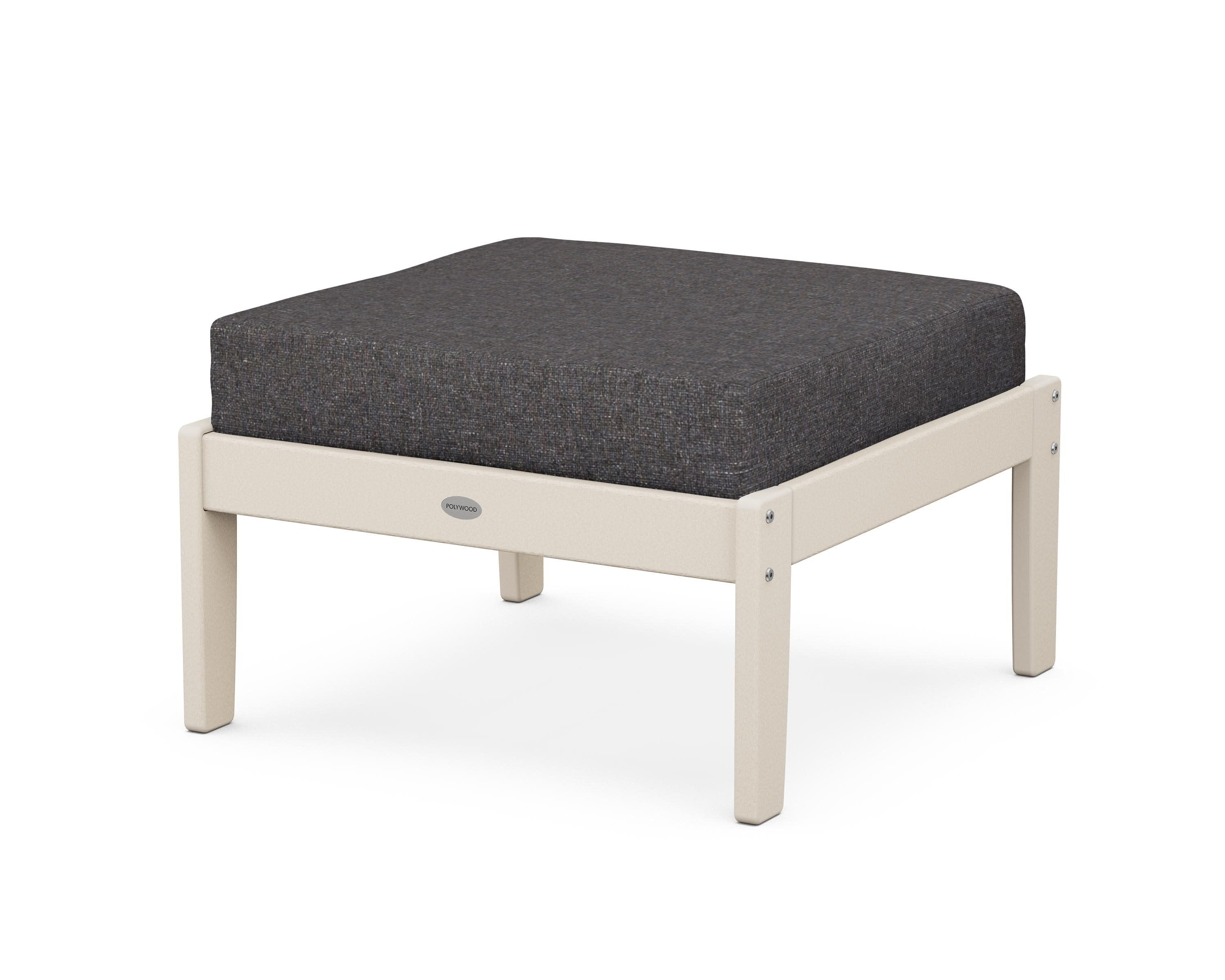 Braxton Deep Seating Ottoman in Sand / Ash Charcoal