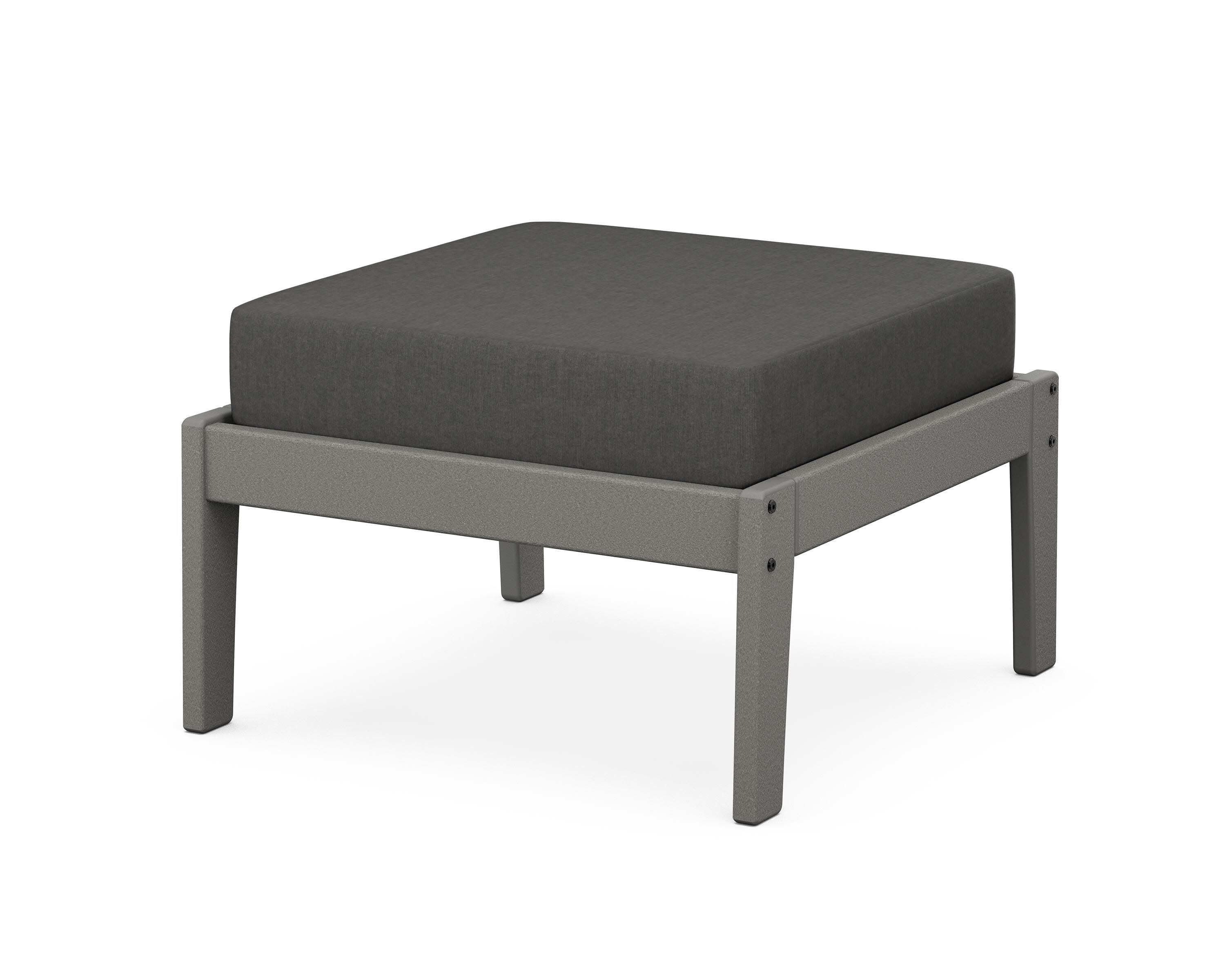 Deep Seating Ottoman in Slate Grey / Spectrum Carbon