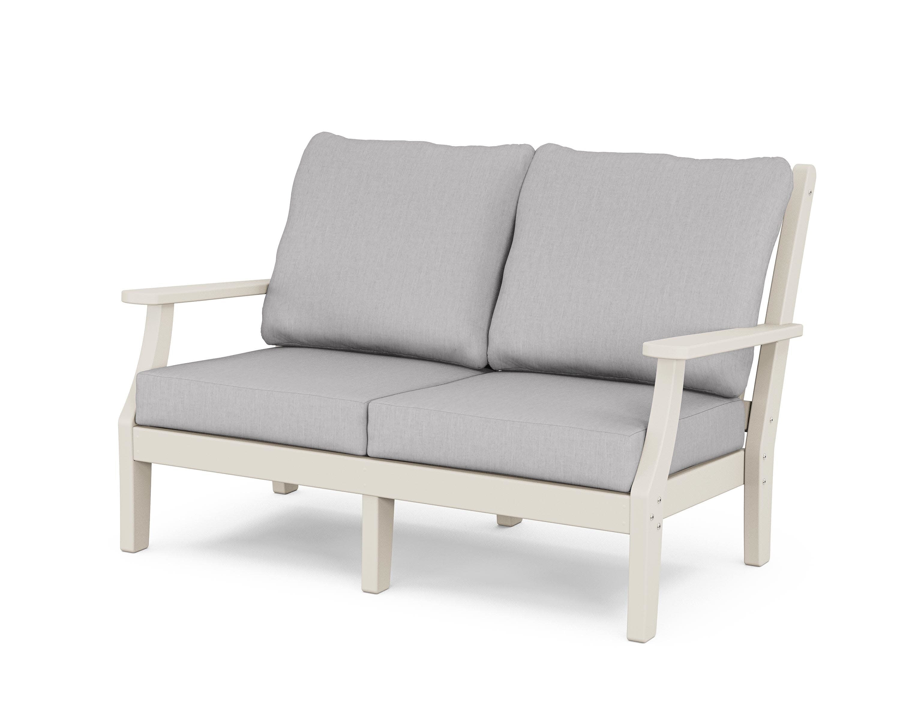Wovendale Deep Seating Loveseat in Sand / Granite