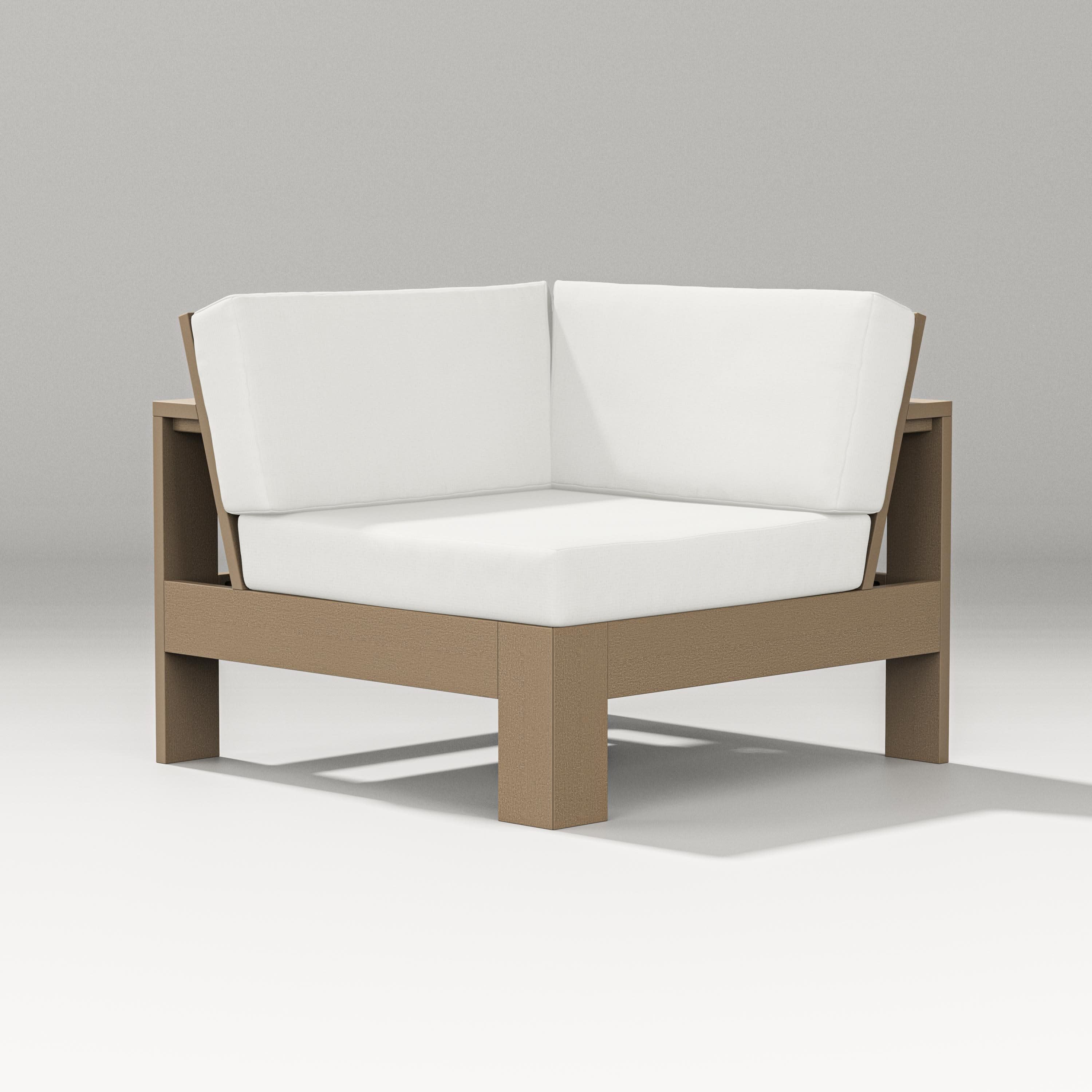 Latitude Modular Corner Chair in Vintage Sahara / Natural Linen