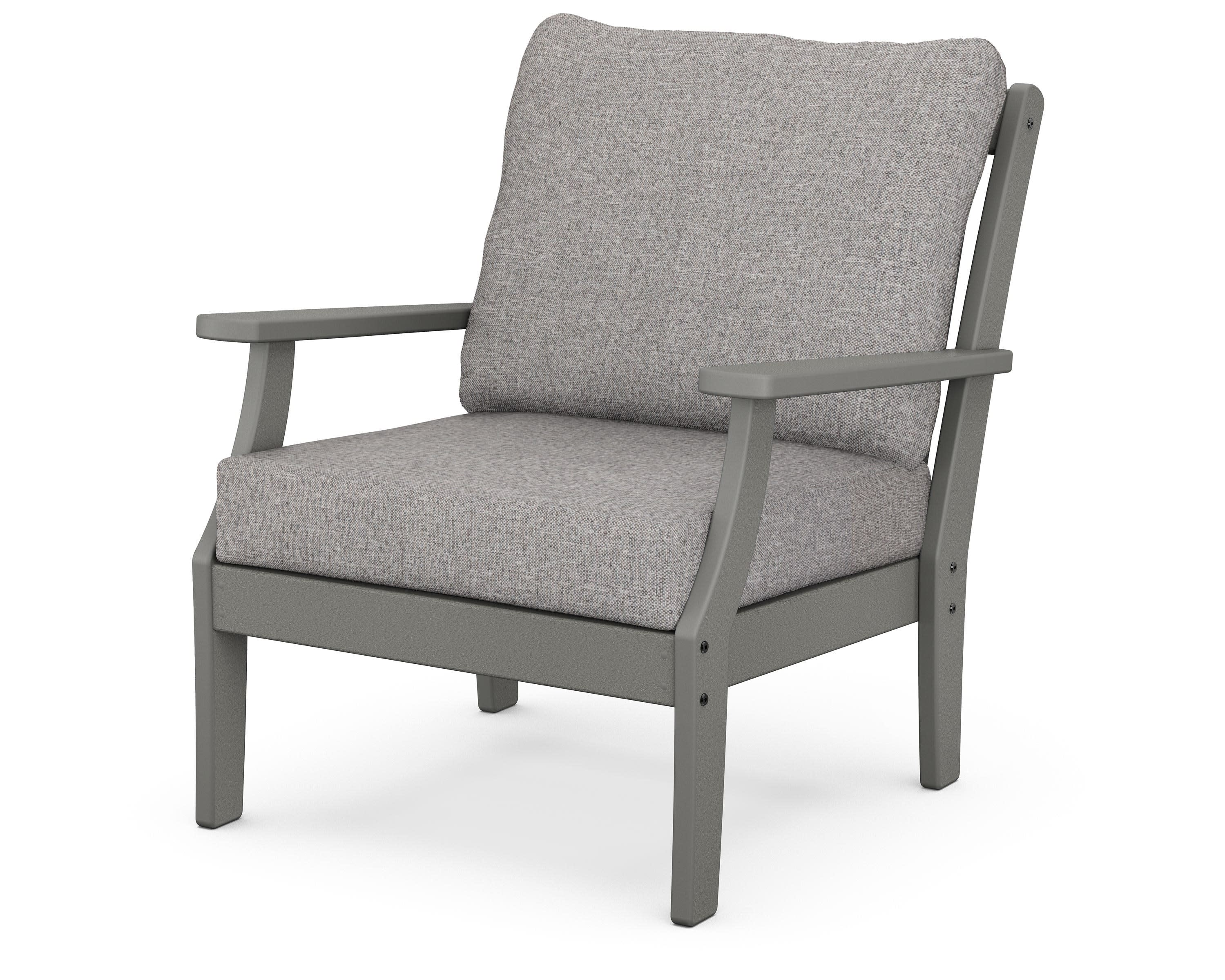 Braxton Deep Seating Chair in Slate Grey / Grey Mist