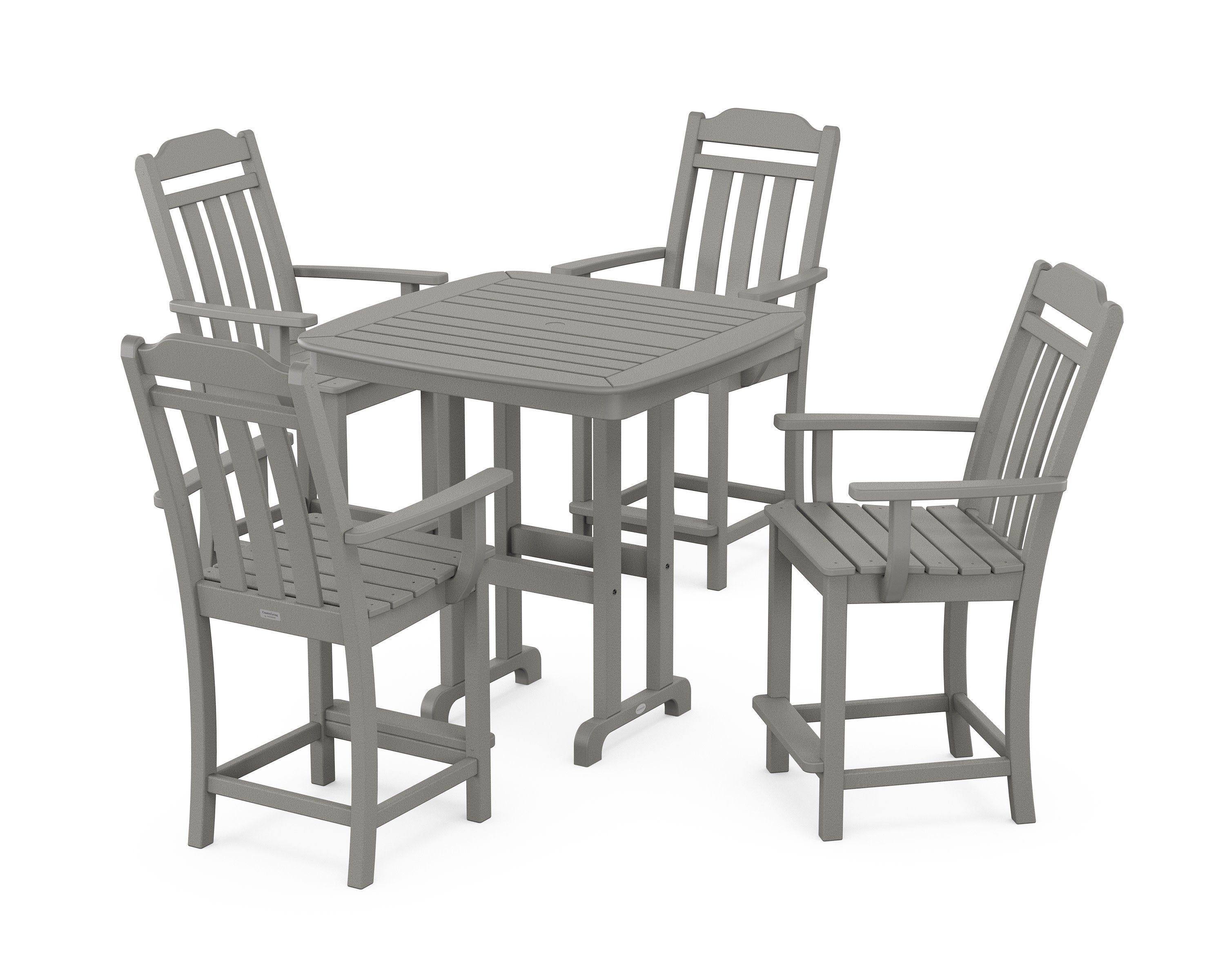 Cottage 5-Piece Counter Set in Slate Grey