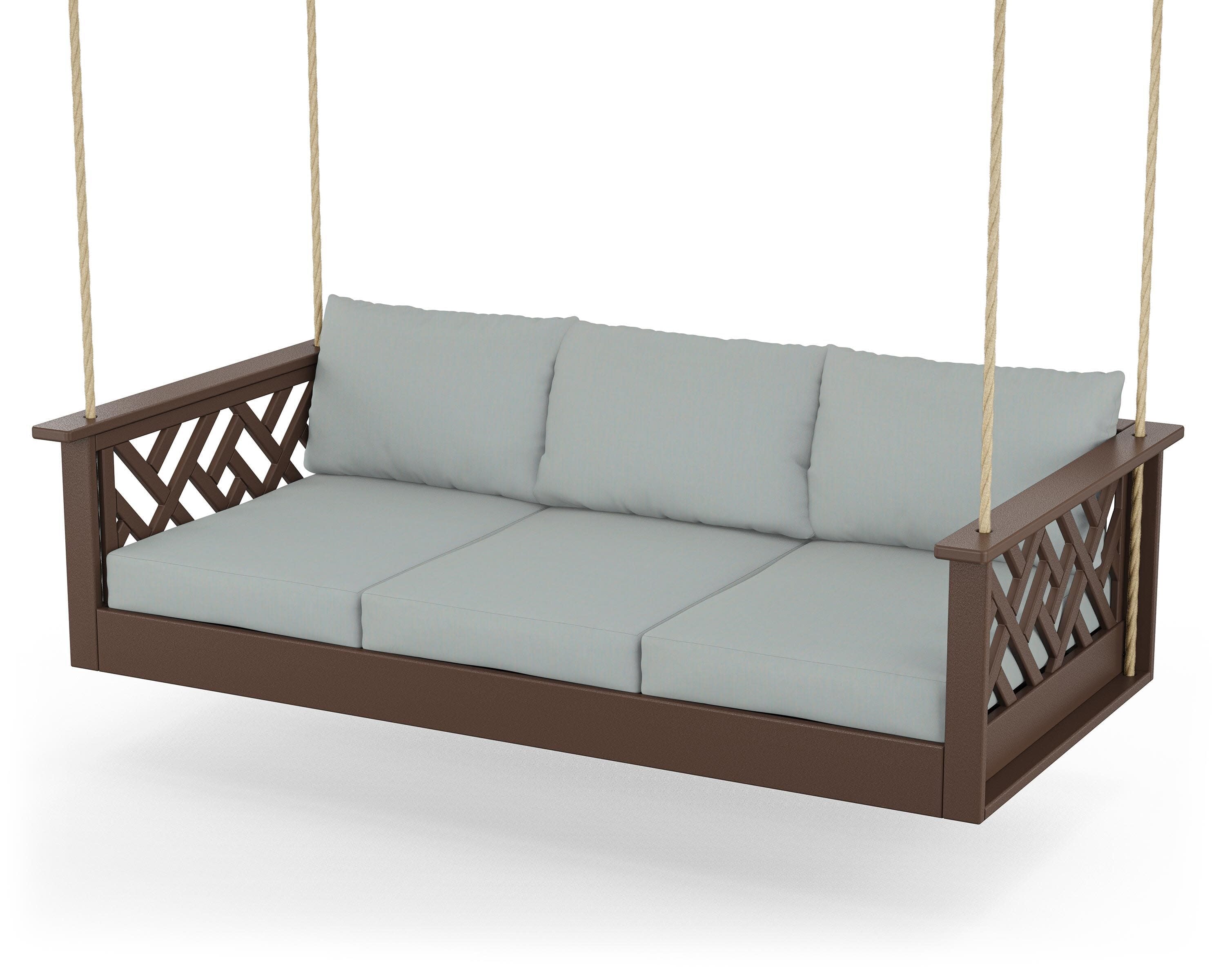 Chippendale Daybed Swing in Mahogany / Spa