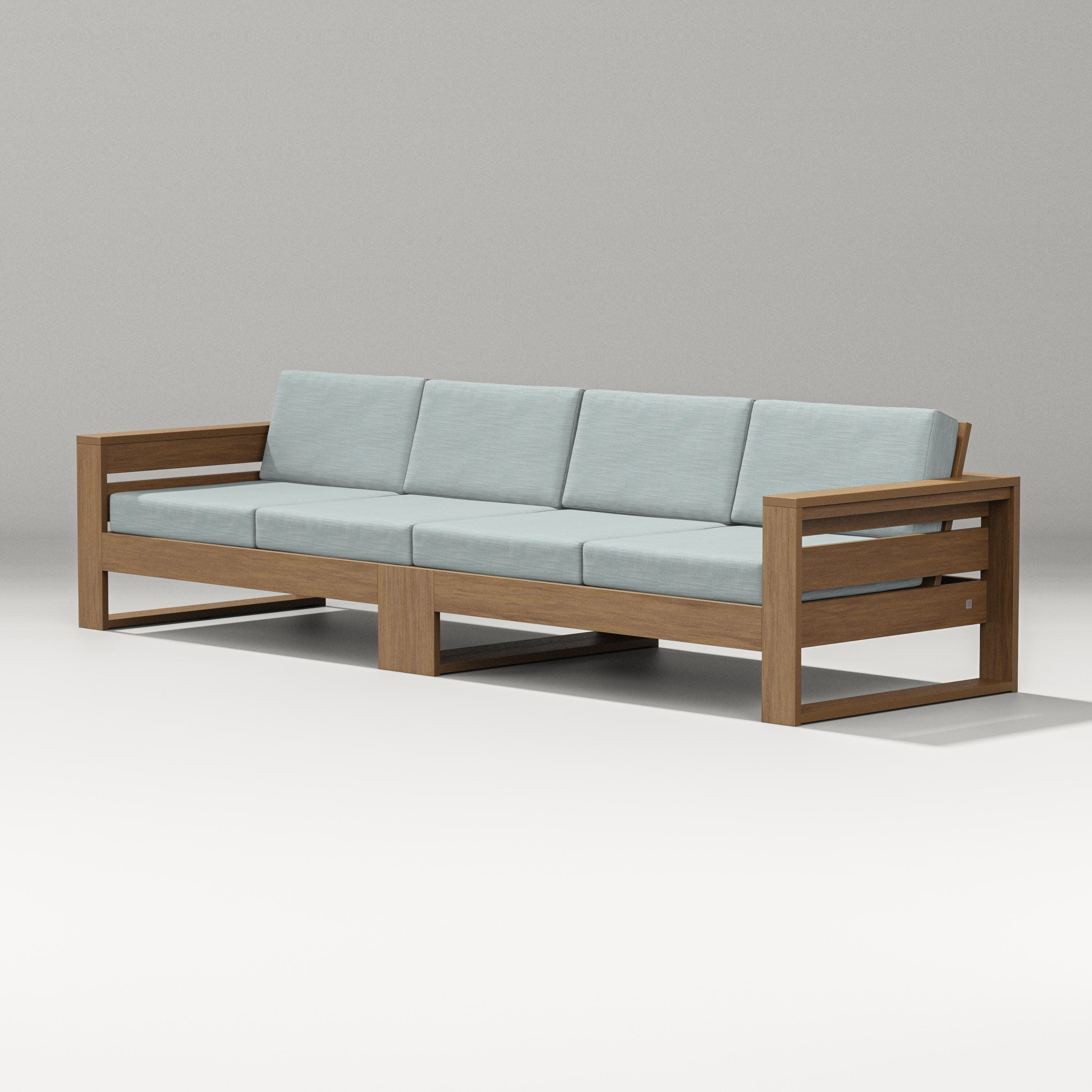 Latitude Straight Sectional in Natural / Soothe Mist