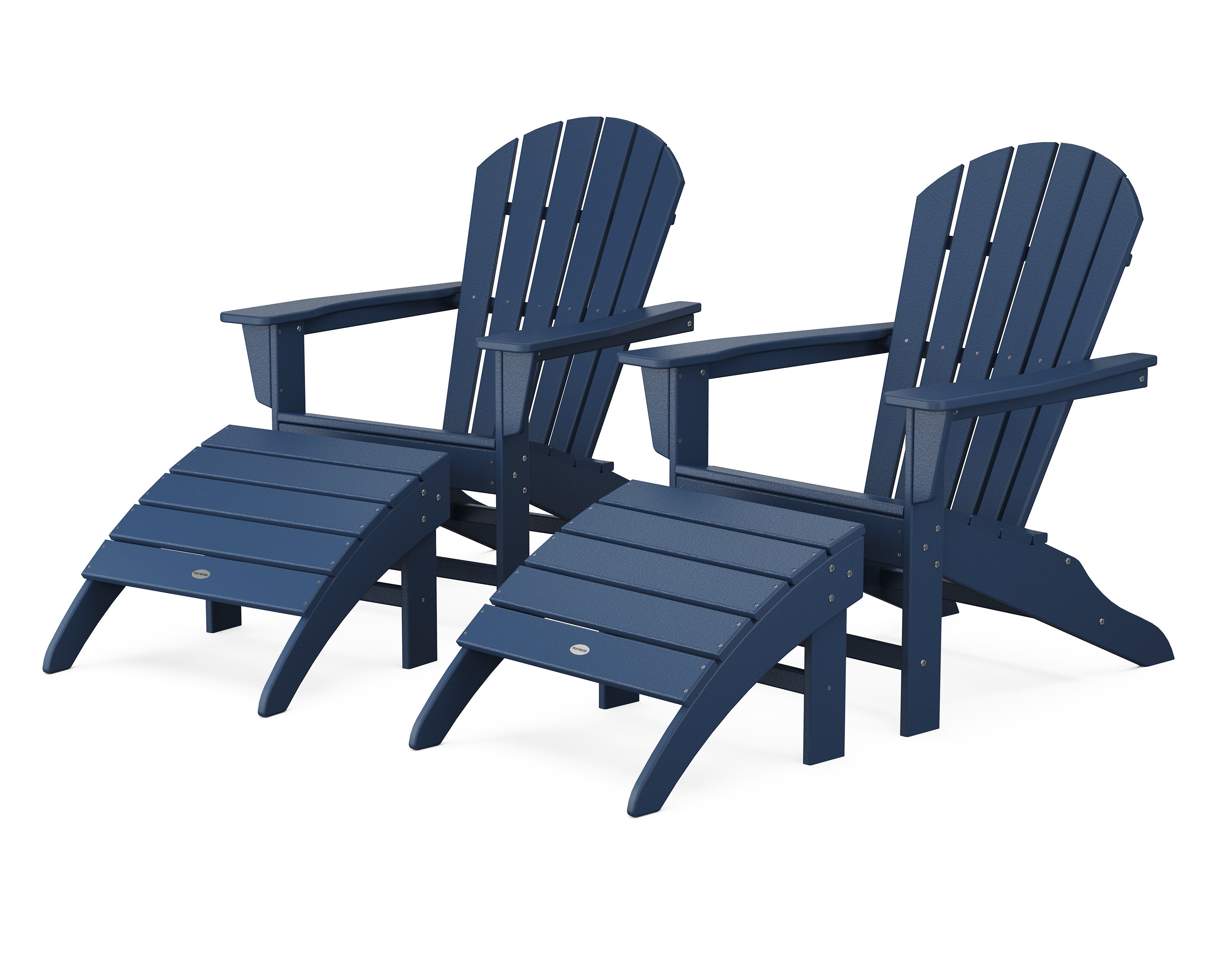 South Beach 4-Piece Adirondack Set in Navy