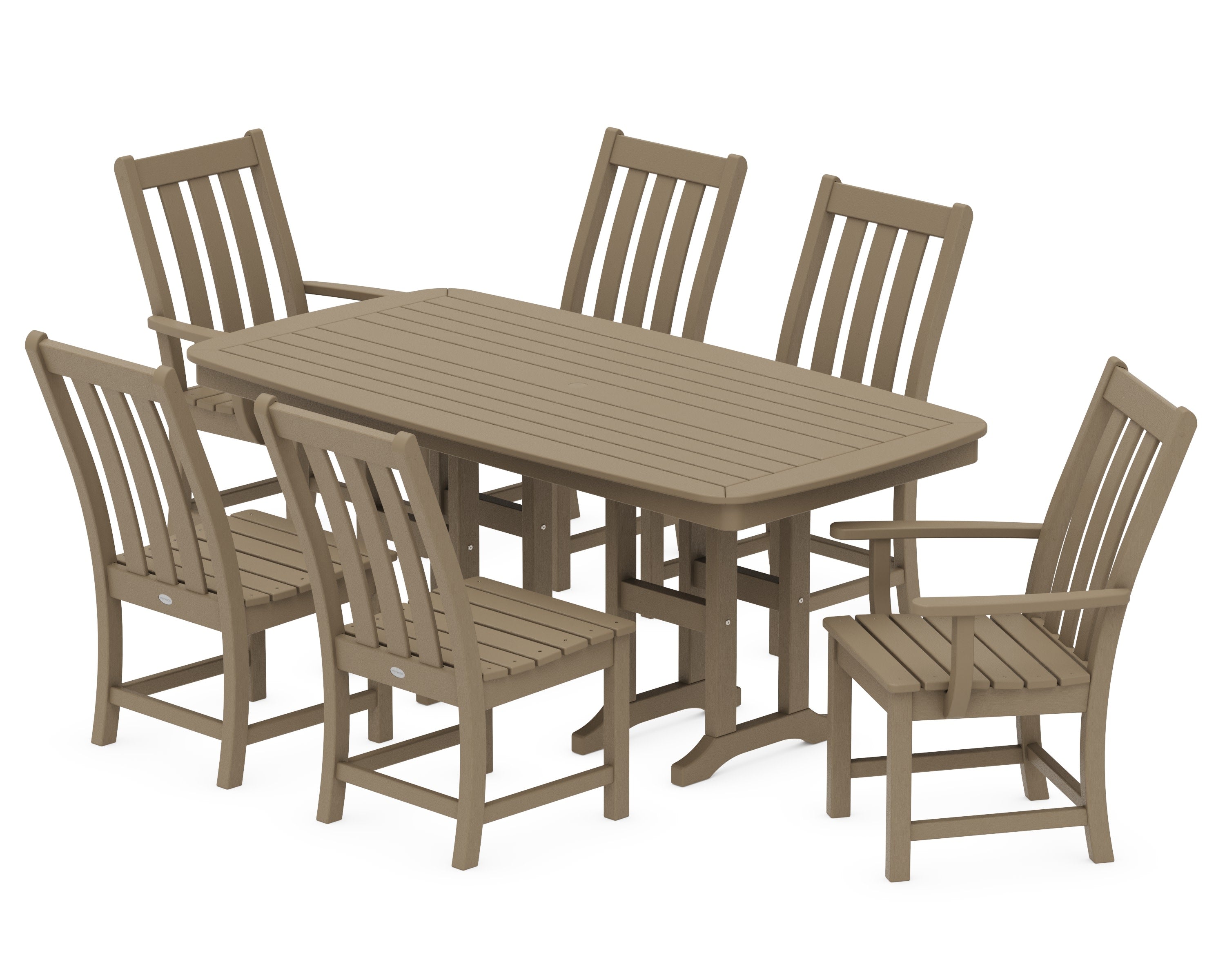 Vineyard 7-Piece Dining Set in Vintage Sahara