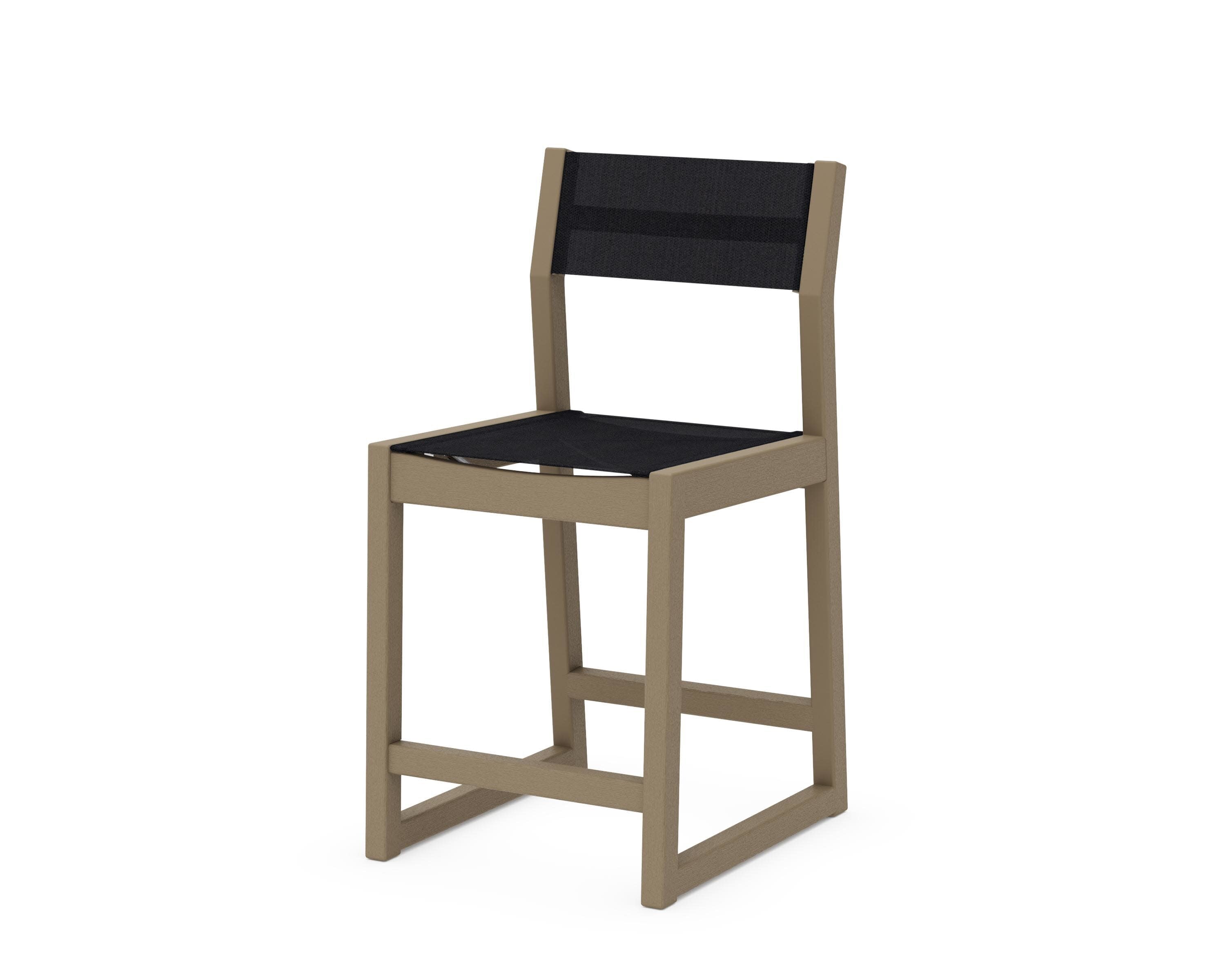 EDGE Sling Counter Side Chair in Vintage Sahara / Black Sling