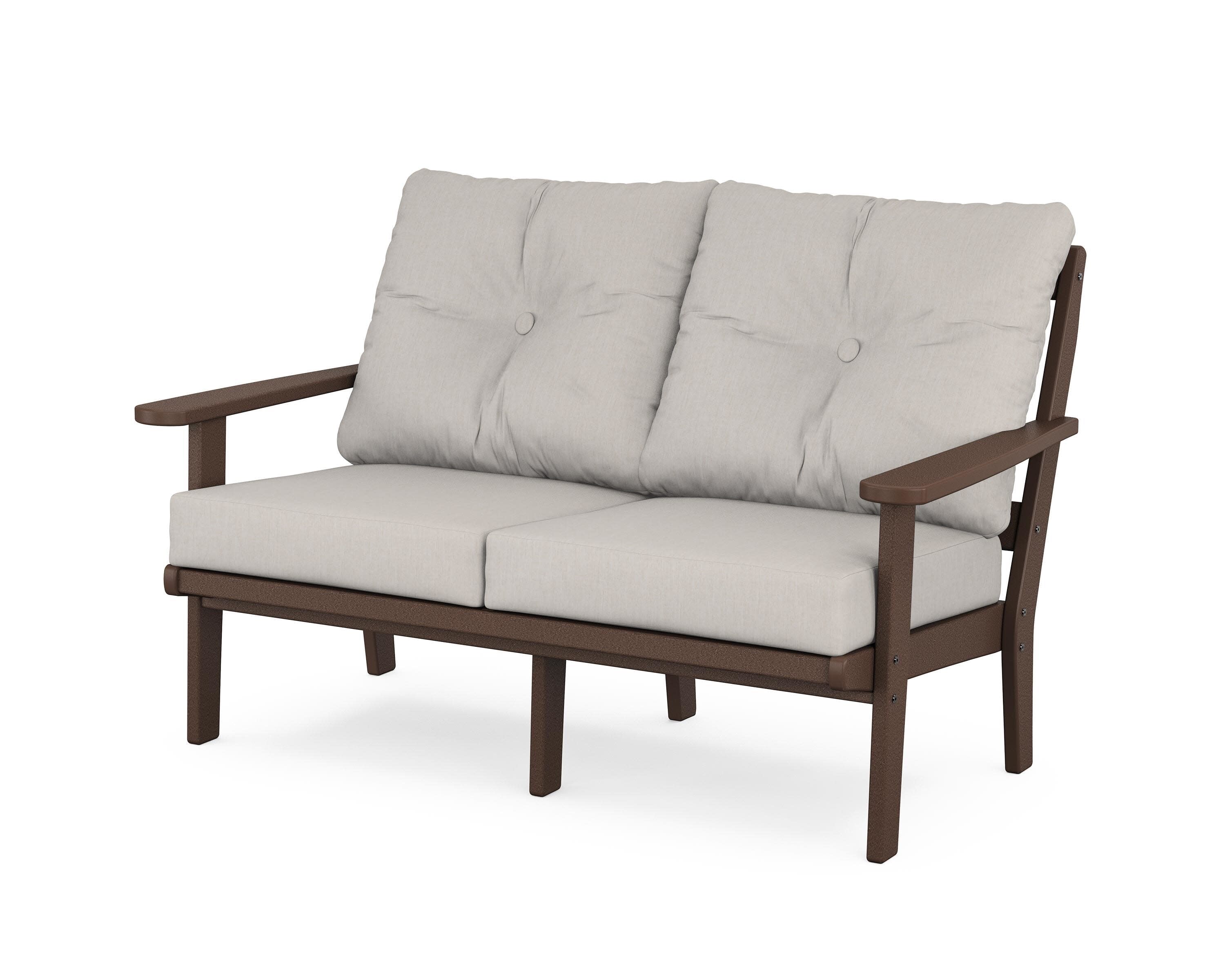 Mission Deep SeatingLoveseat in Mahogany / Cast Ash