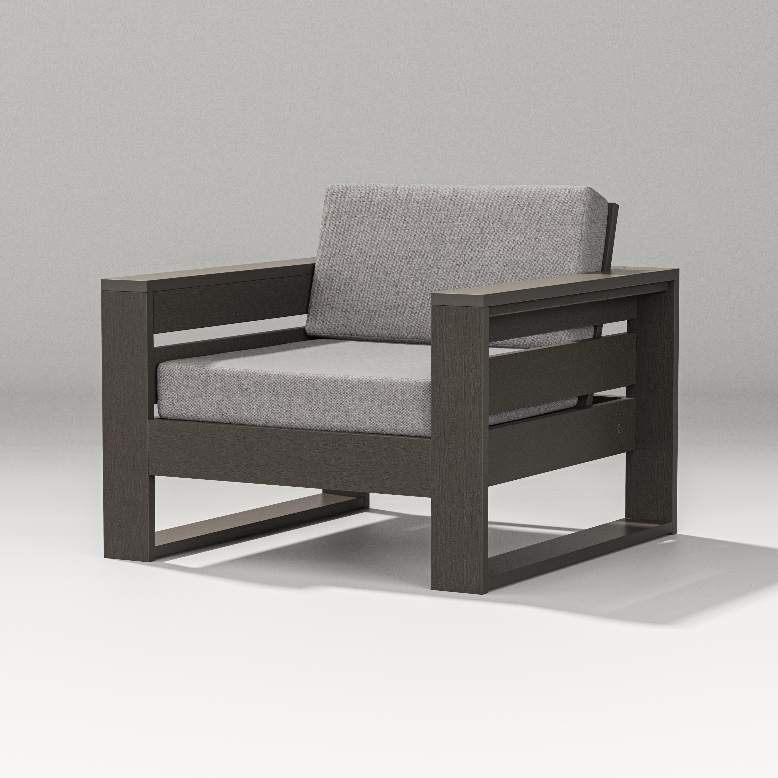 Latitude Lounge Chair in Vintage Coffee / Grey Mist