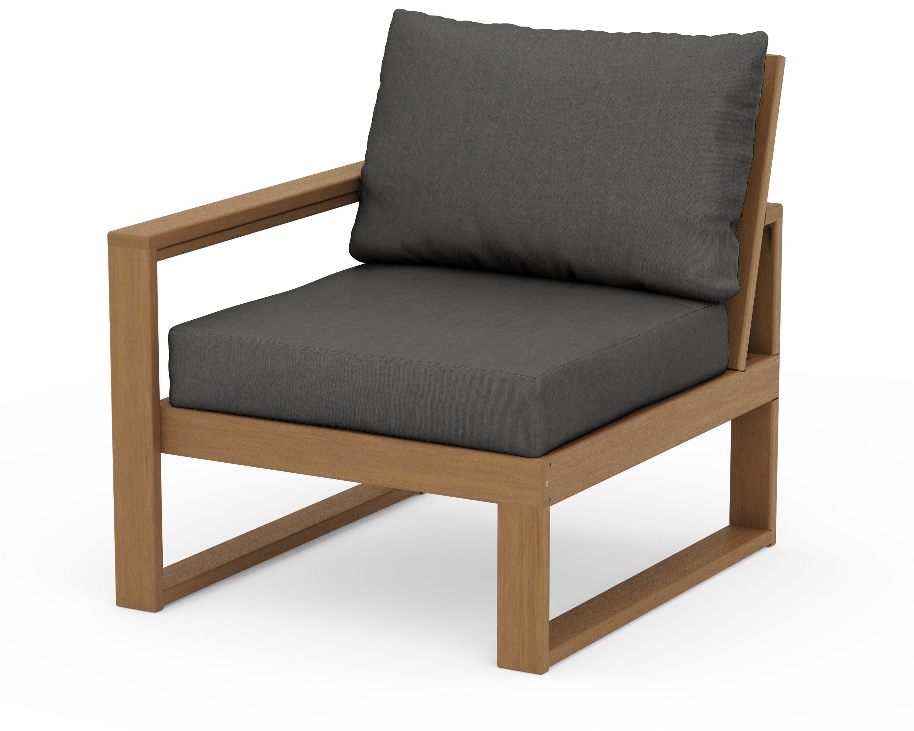 EDGE Modular Left Arm Chair in Natural / Spectrum Carbon