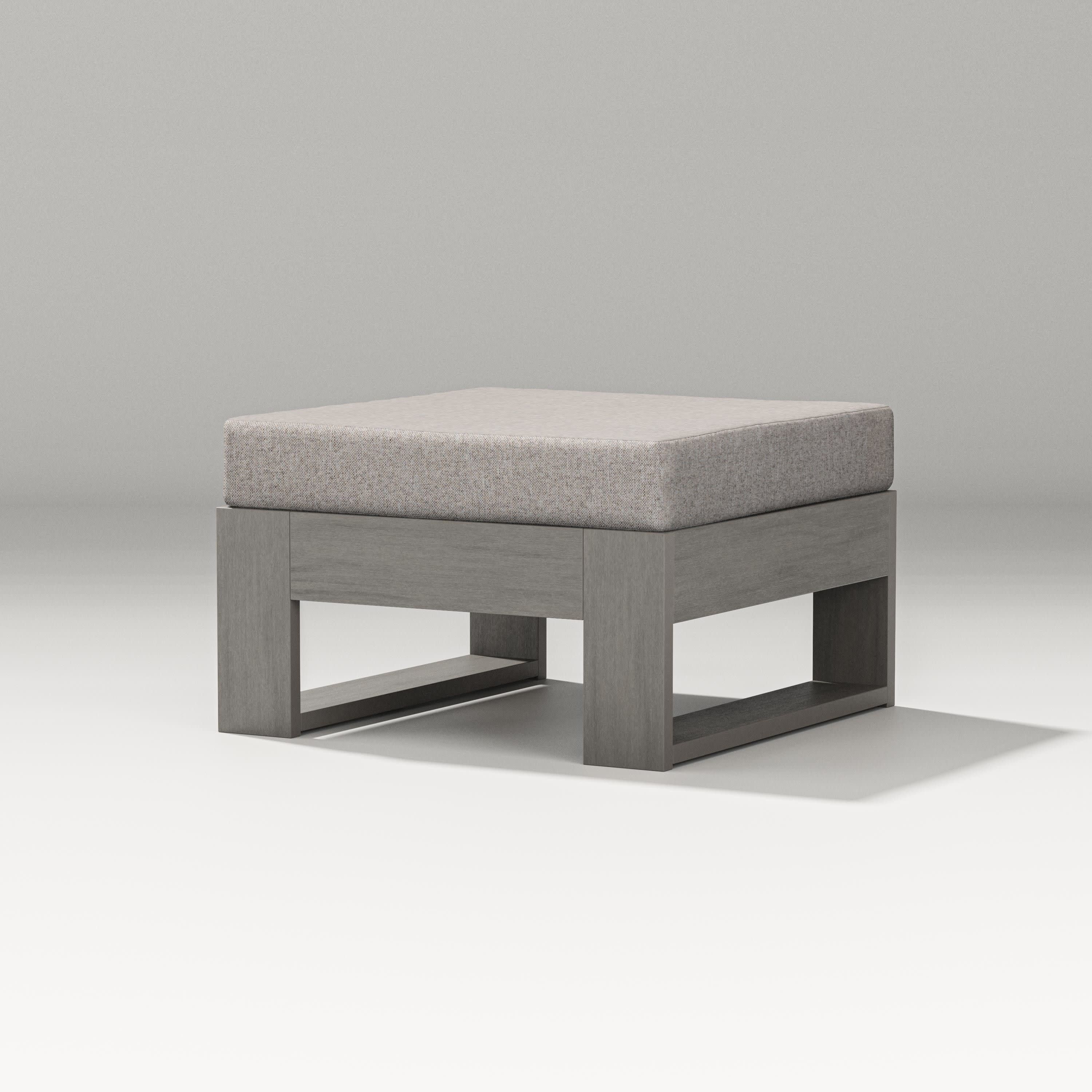 Latitude Lounge Ottoman in Driftwood / Weathered Tweed