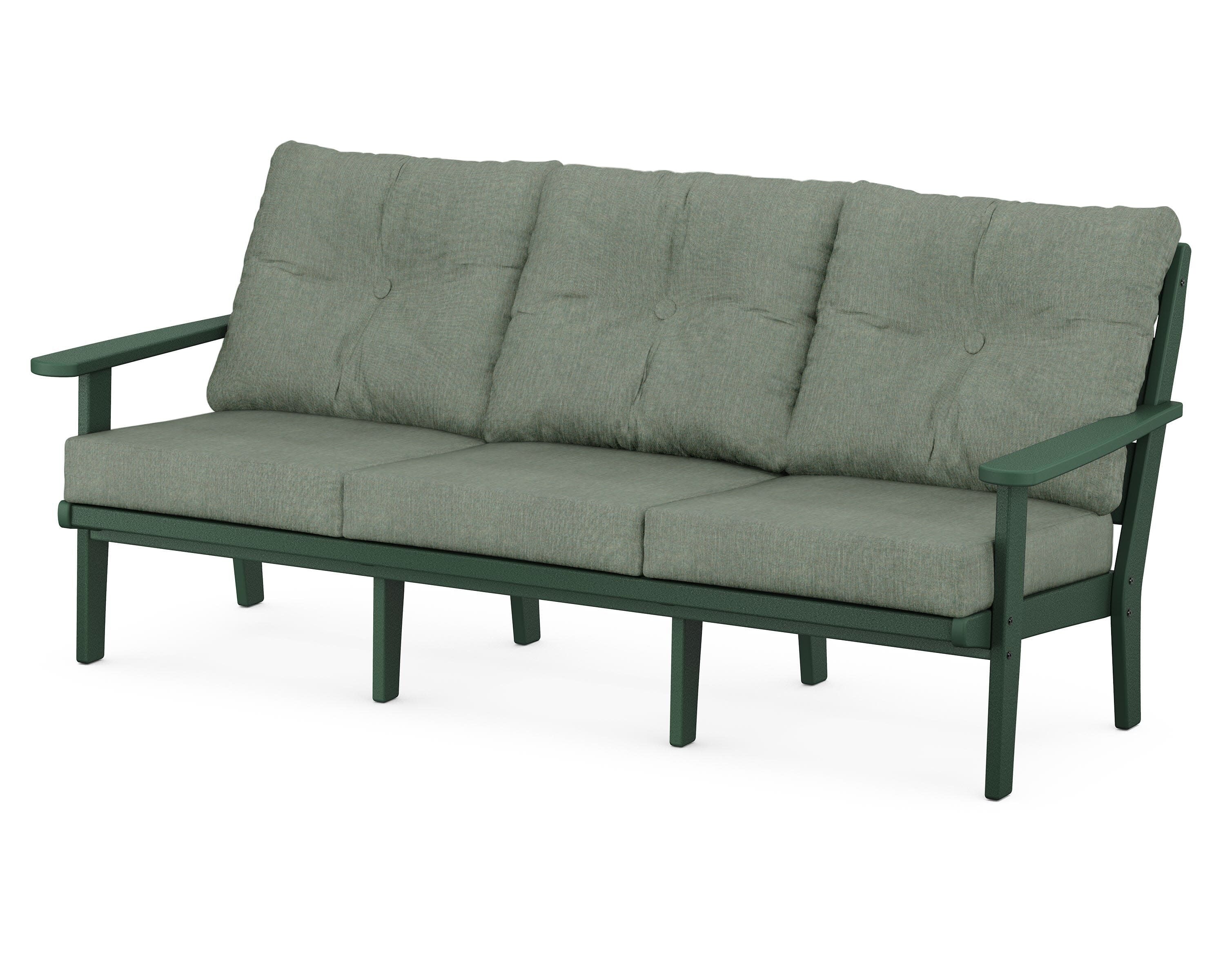 Lakeside Deep Seating Sofa in Green / Cast Sage