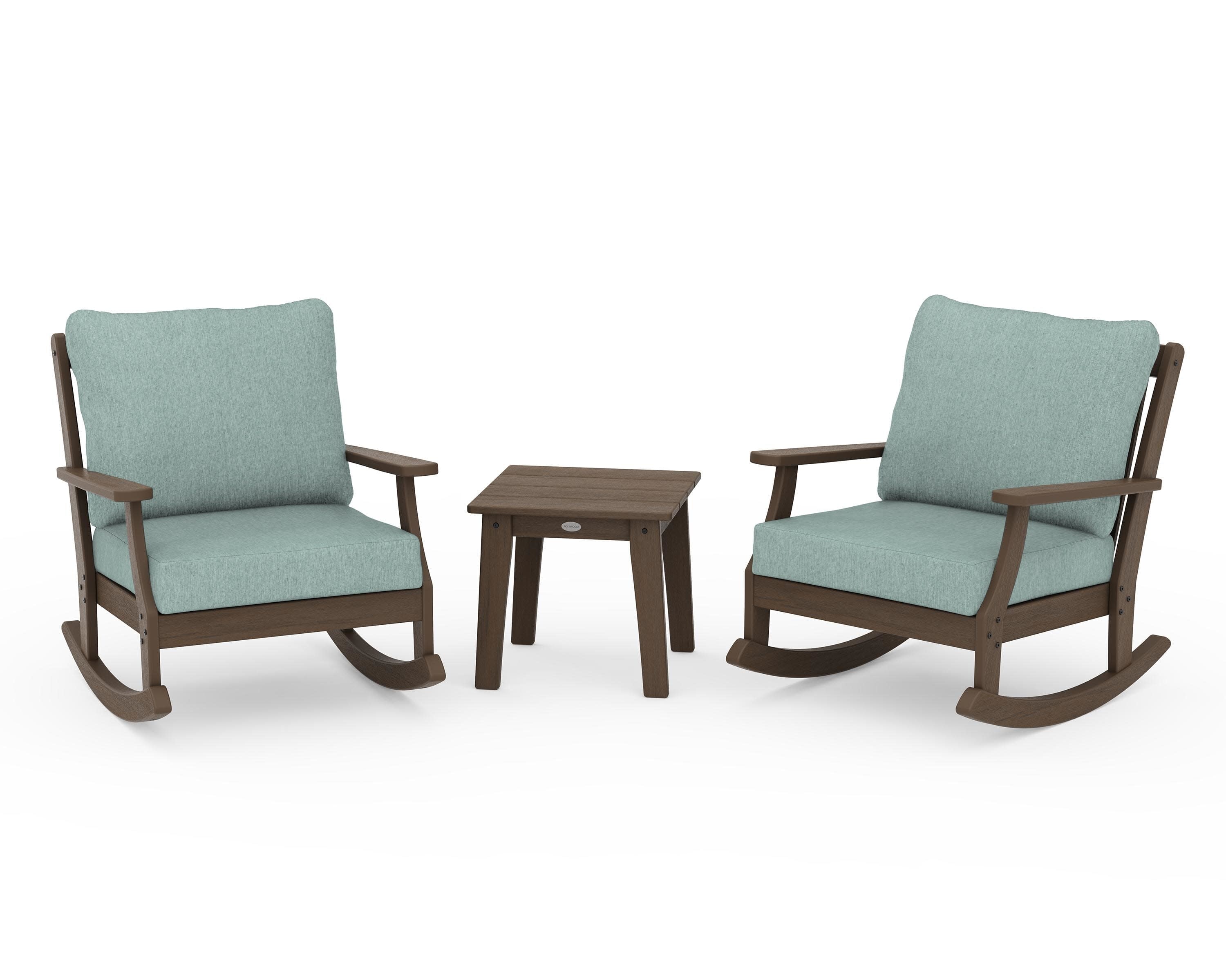 Braxton 3-Piece Deep Seating Rocker Set in Kona / Glacier Spa