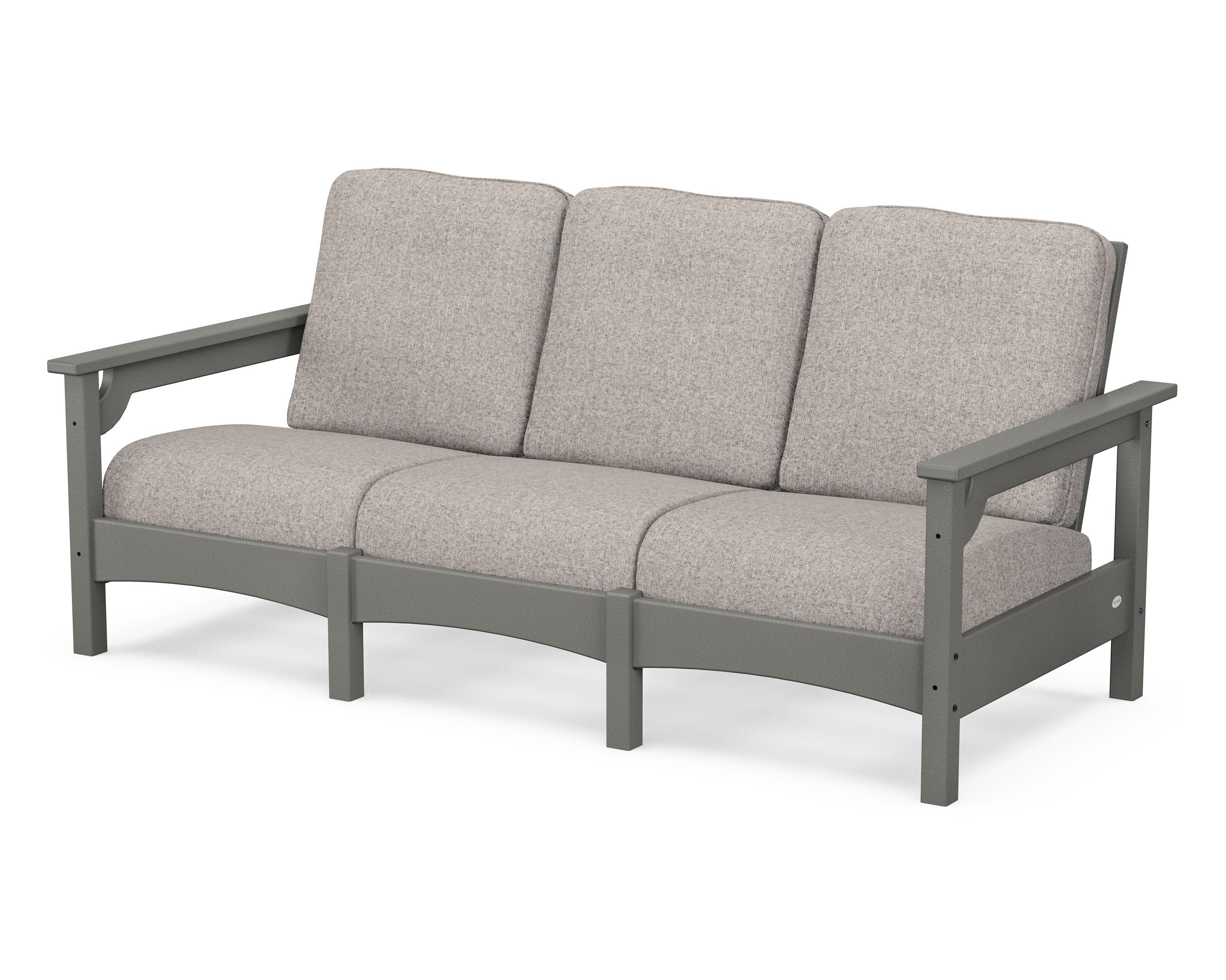 Club Sofa in Slate Grey / Weathered Tweed