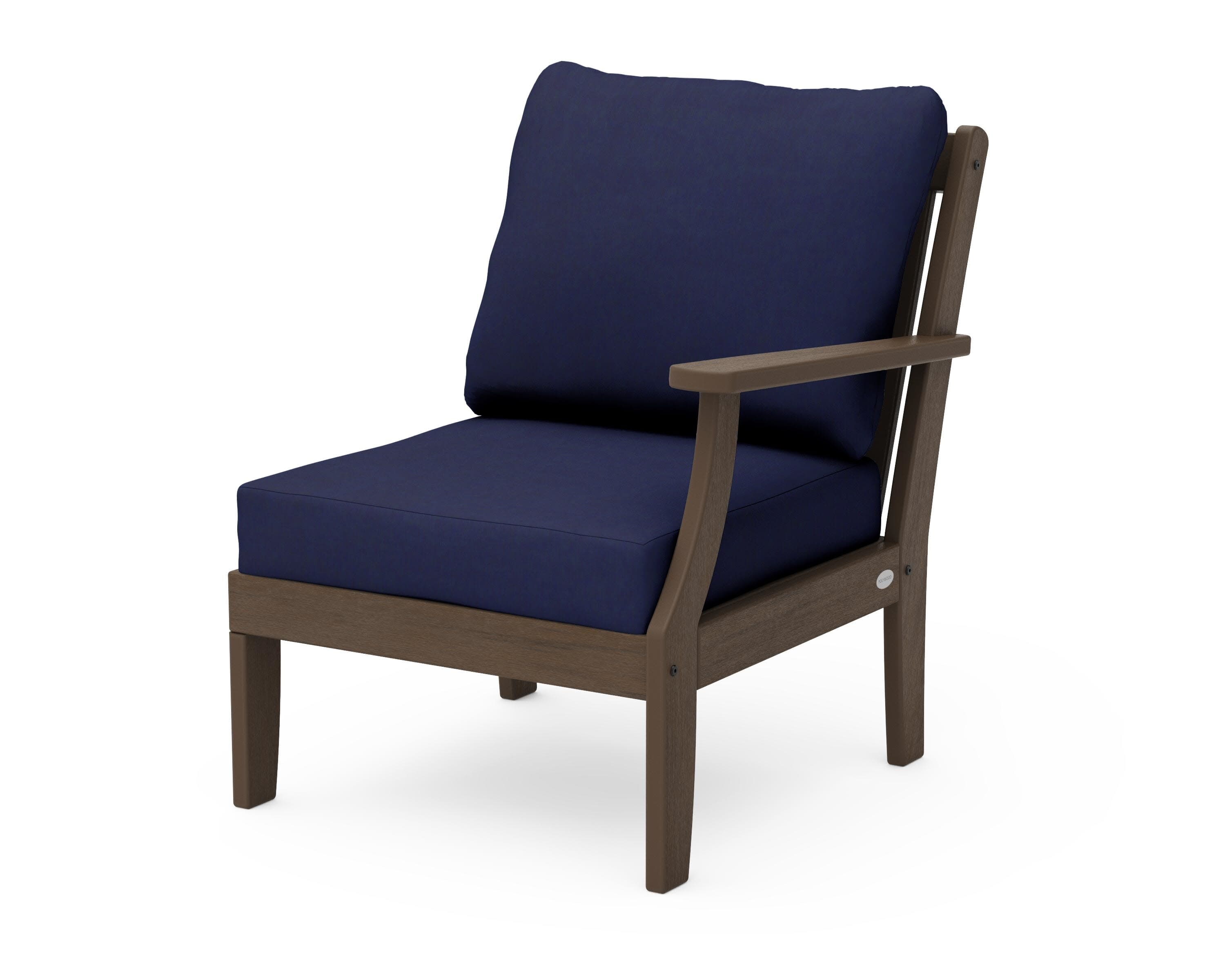 Braxton Modular Right Arm Chair in Kona / Navy