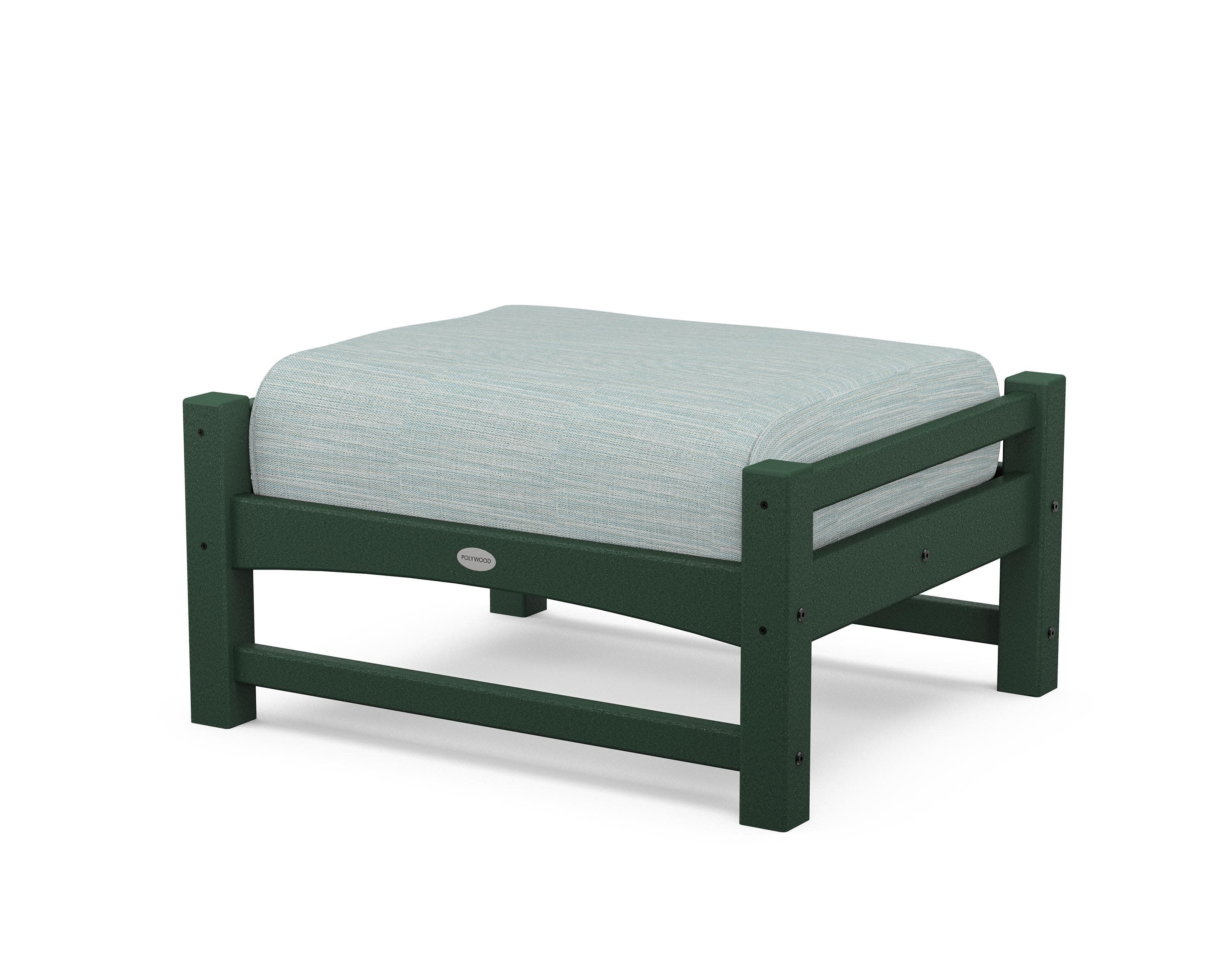 Club Ottoman in Green / Soothe Mist