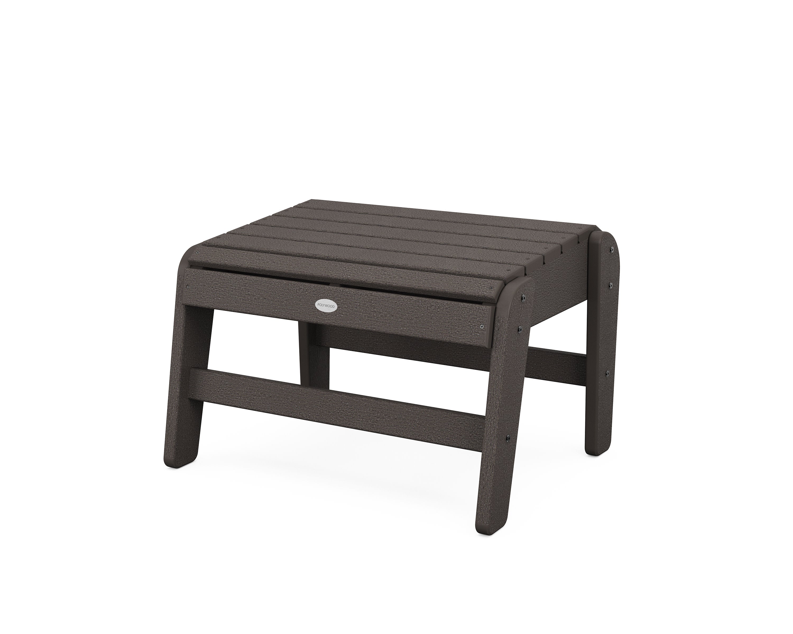 Grand Upright Adirondack Ottoman in Vintage Coffee