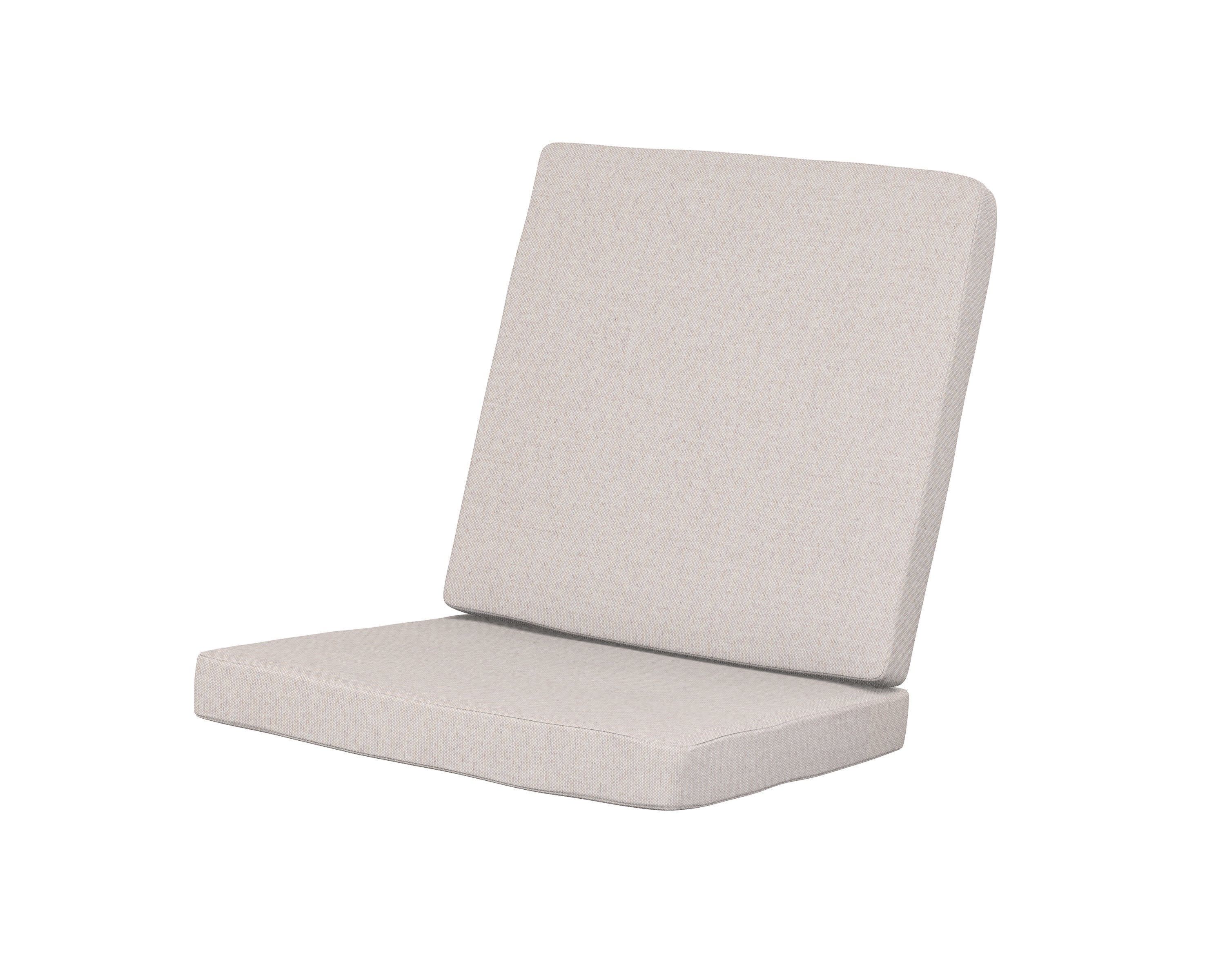 Modern Chair Cushion in Dune Burlap