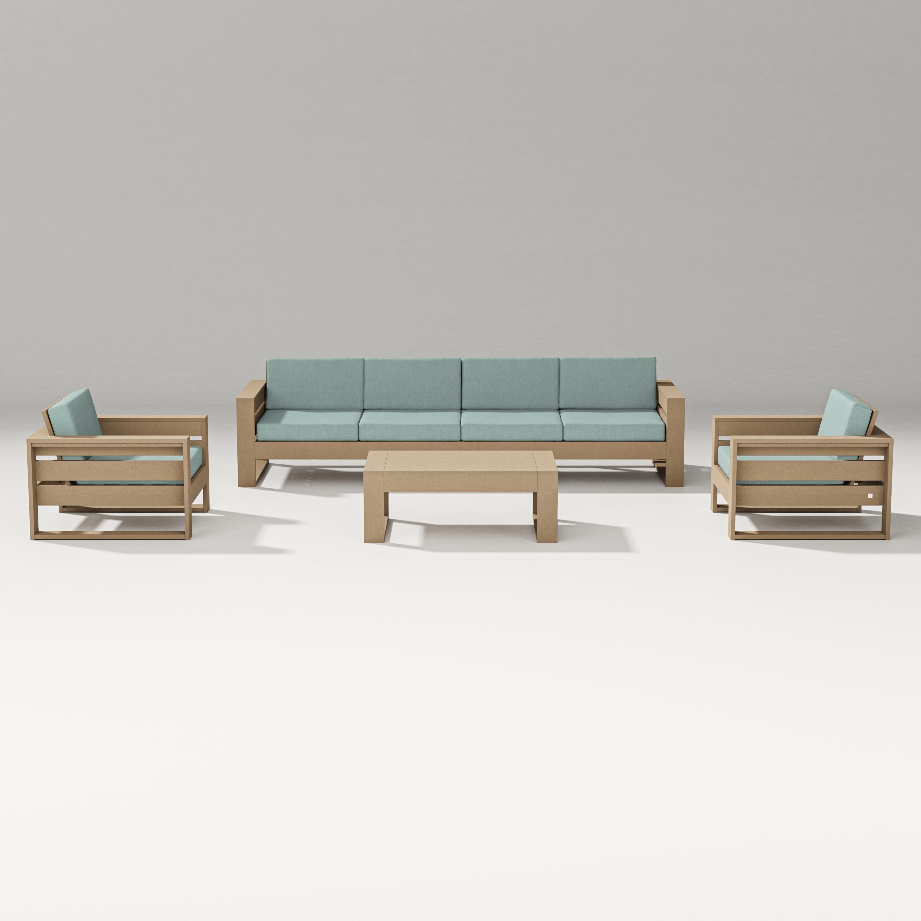 Latitude 5-Piece Lounge Sofa Set in Vintage Sahara / Glacier Spa