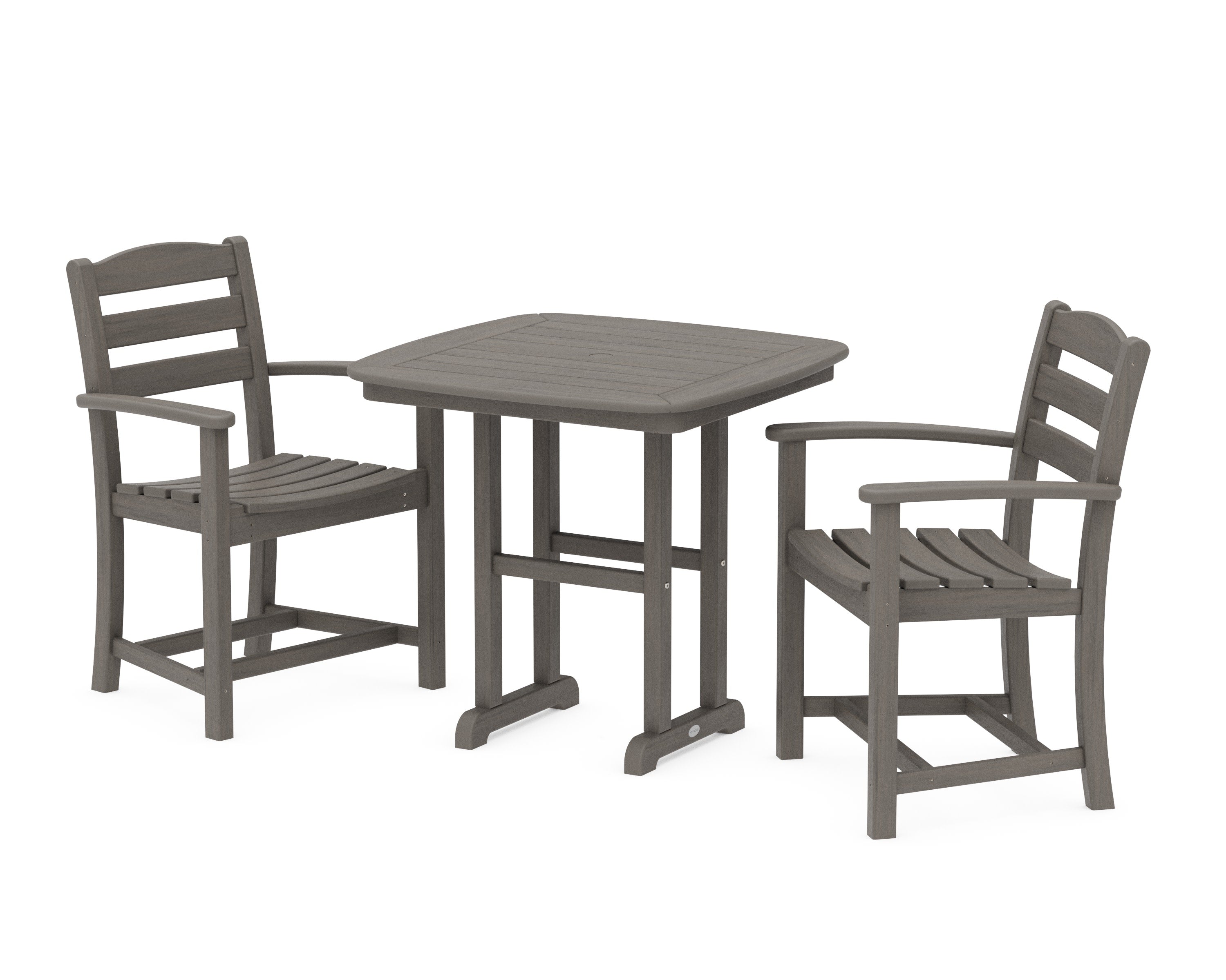 La Casa Caf 3-Piece Dining Set in Driftwood