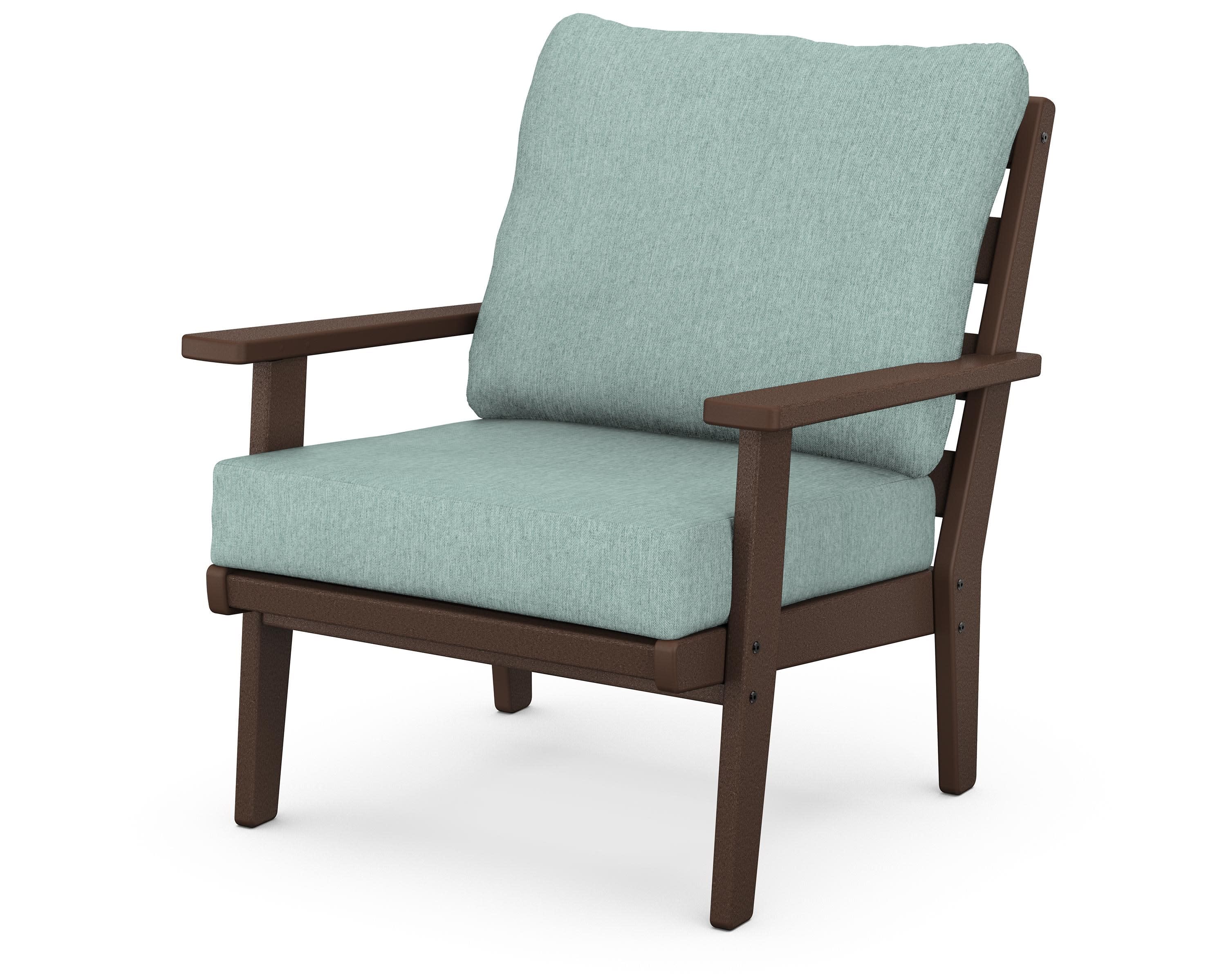 Grant Park Deep Seating Chair in Mahogany / Glacier Spa